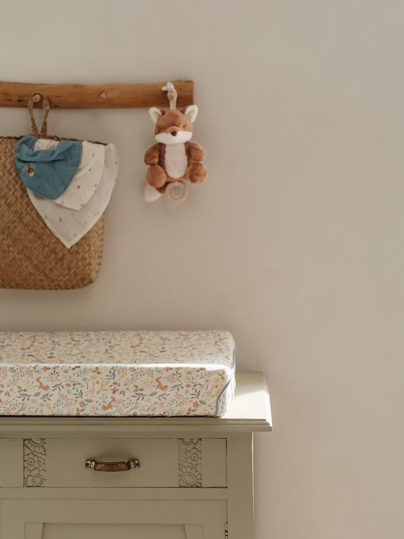 Forest Friends Fox Music Box Blue