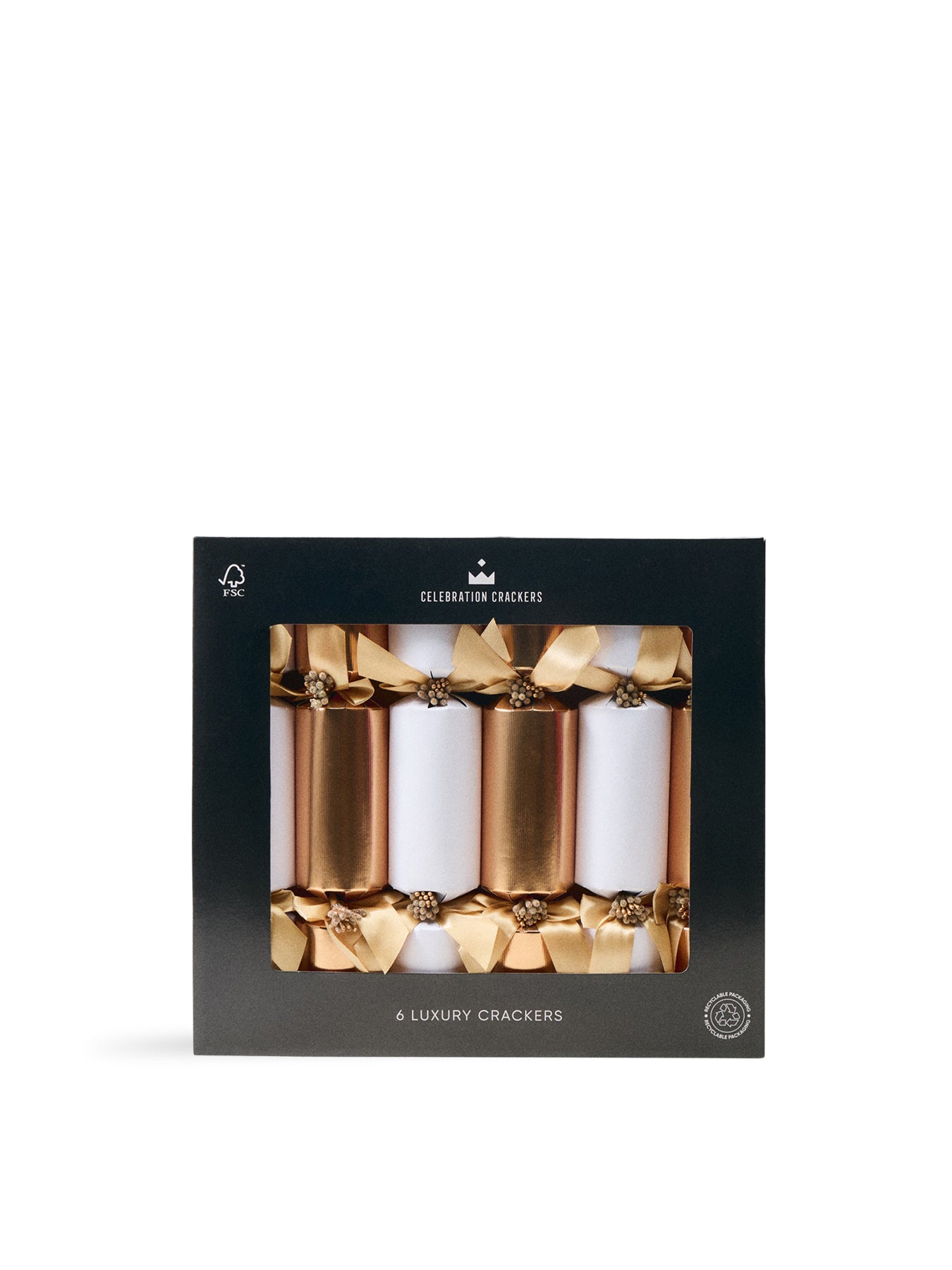 Golden Pin 13in Christmas Cracker Set of 6