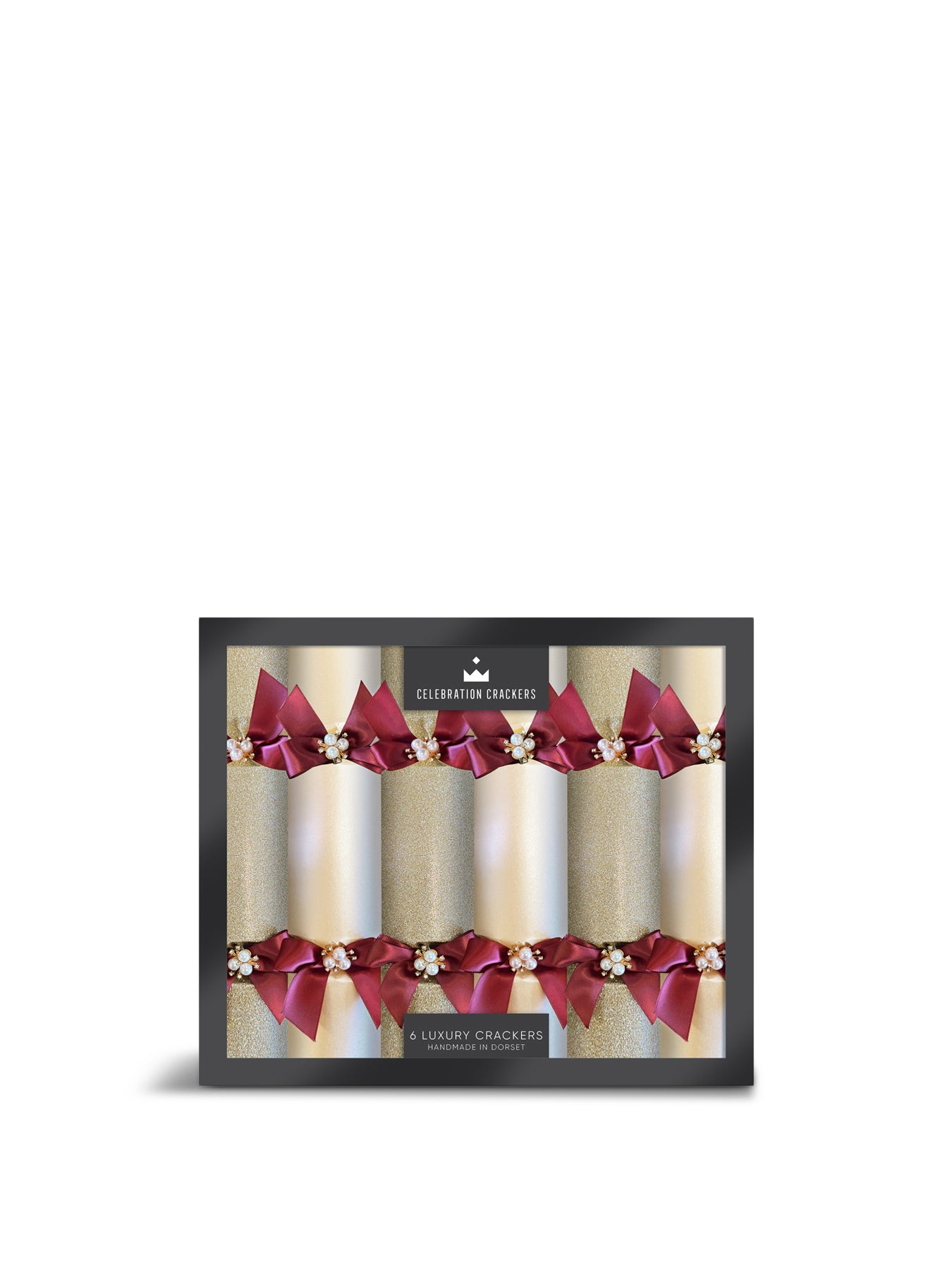 Ruby Splendour Pack of 6 Christmas Crackers