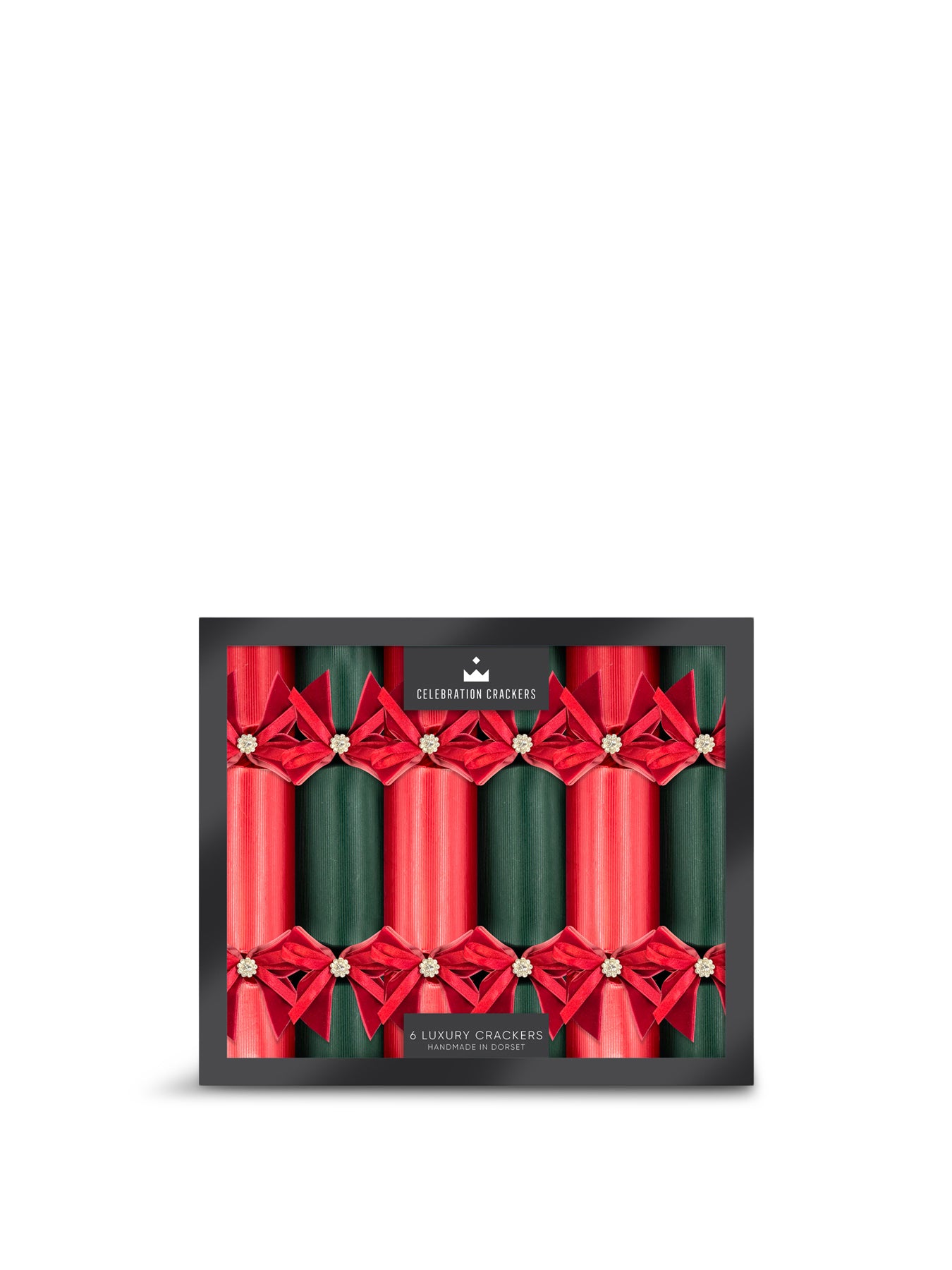 Traditional Tidings Red Pack of 6 Christmas Crackers