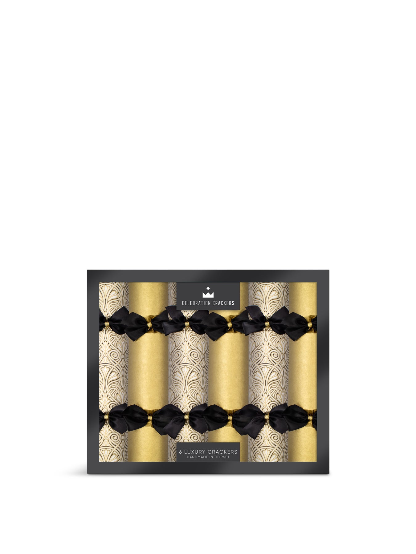 Elegant Effervescence Gold Pack of 6 Christmas Crackers