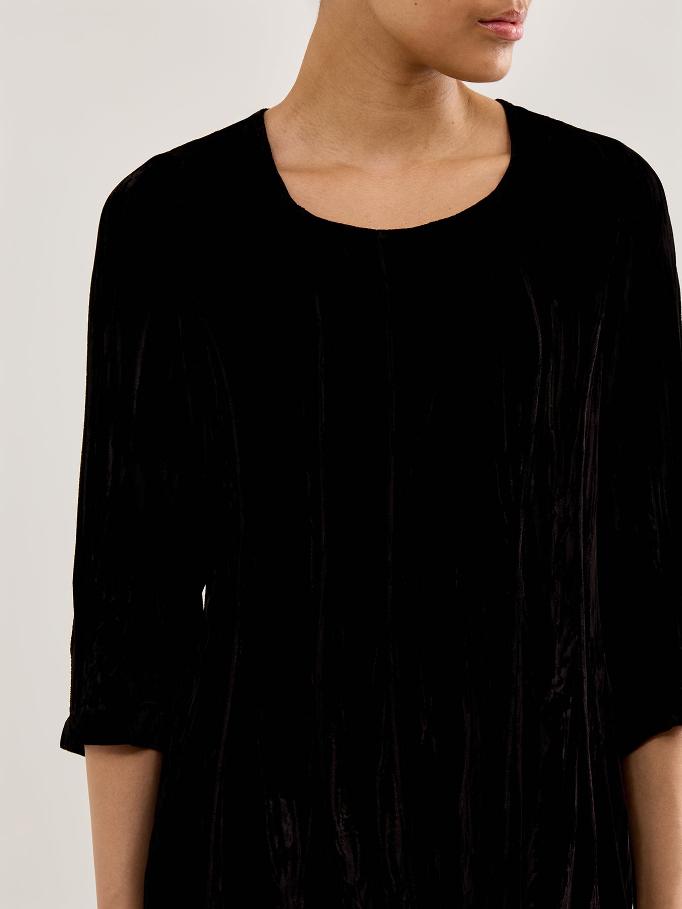 Ombre Velvet Dress Red