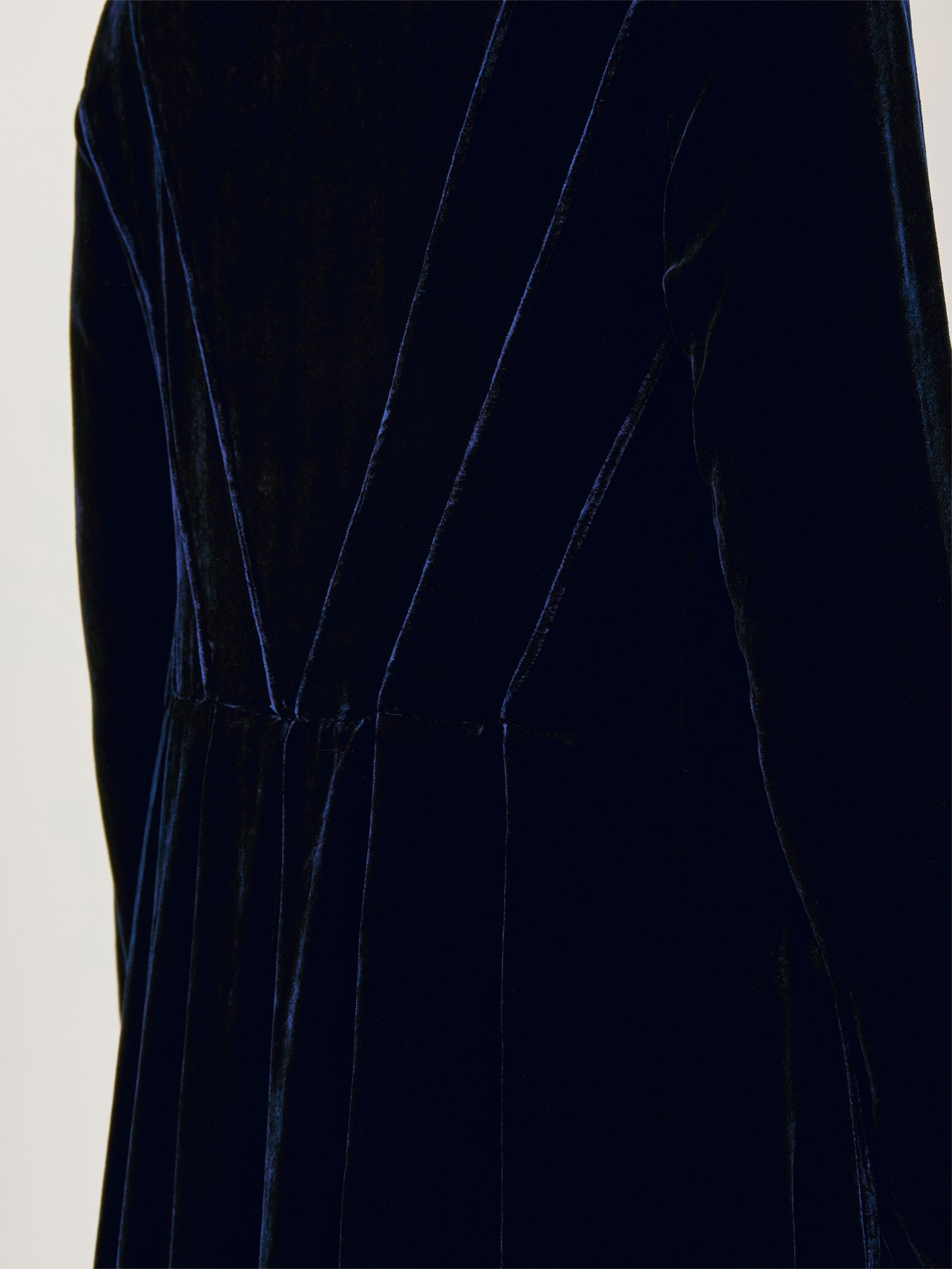 Velvet Long Sleeve Dress Royal Blue