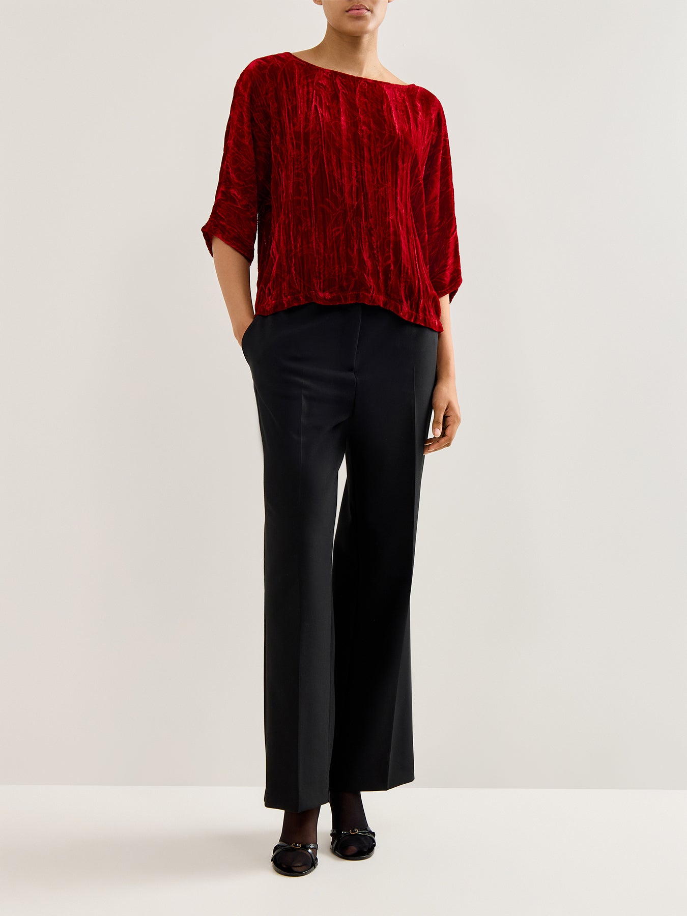 Devore Top Cherry Red