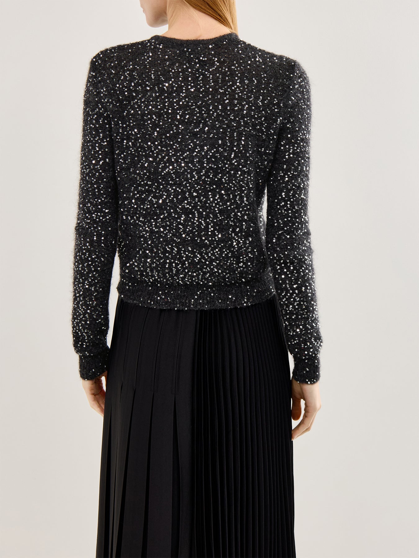 Saba Sequin Cardigan Grey