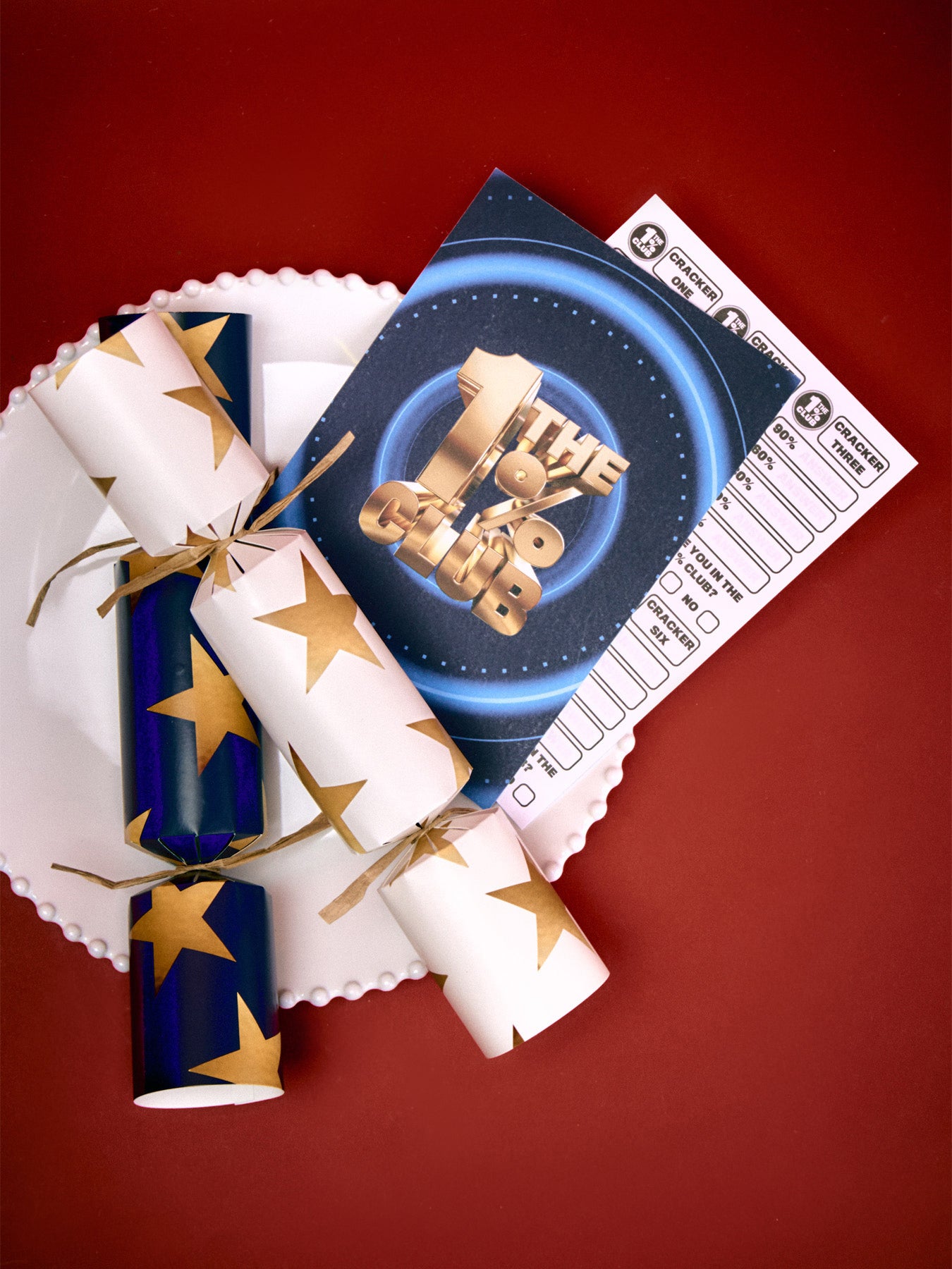 The 1% Club Christmas Crackers