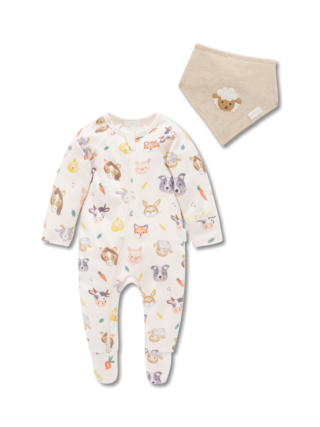 Thick Zip Growsuit & Bib Set