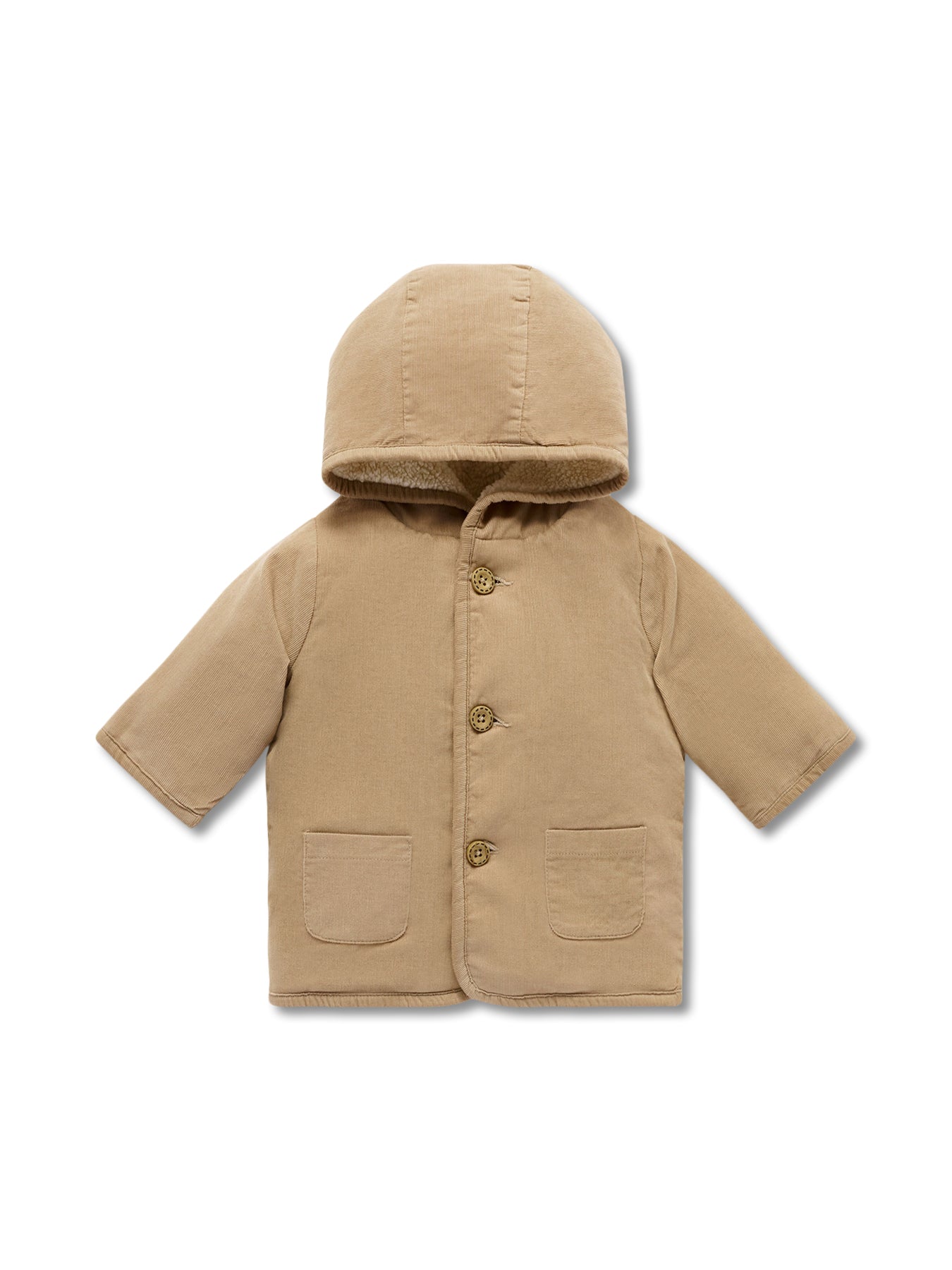 Corduroy Shearling Jacket Organic Cotton