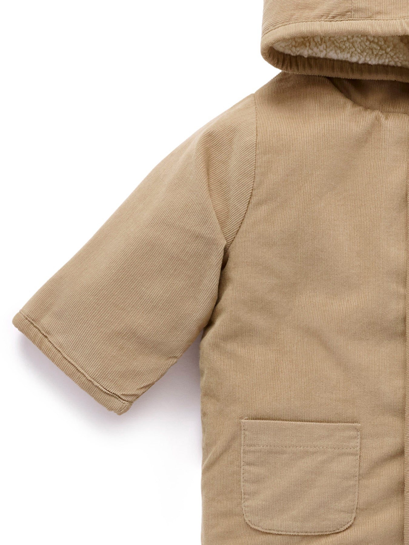Corduroy Shearling Jacket Organic Cotton