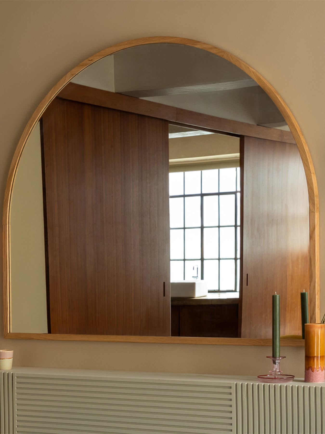 Osaka Wall Light Natural Walnut Brown