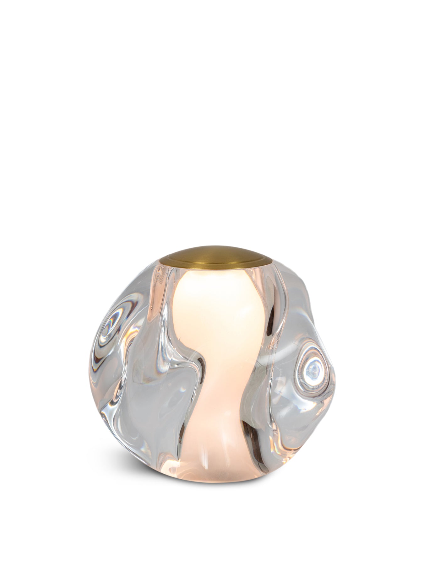 Carina LED Portable Table Lamp Brass