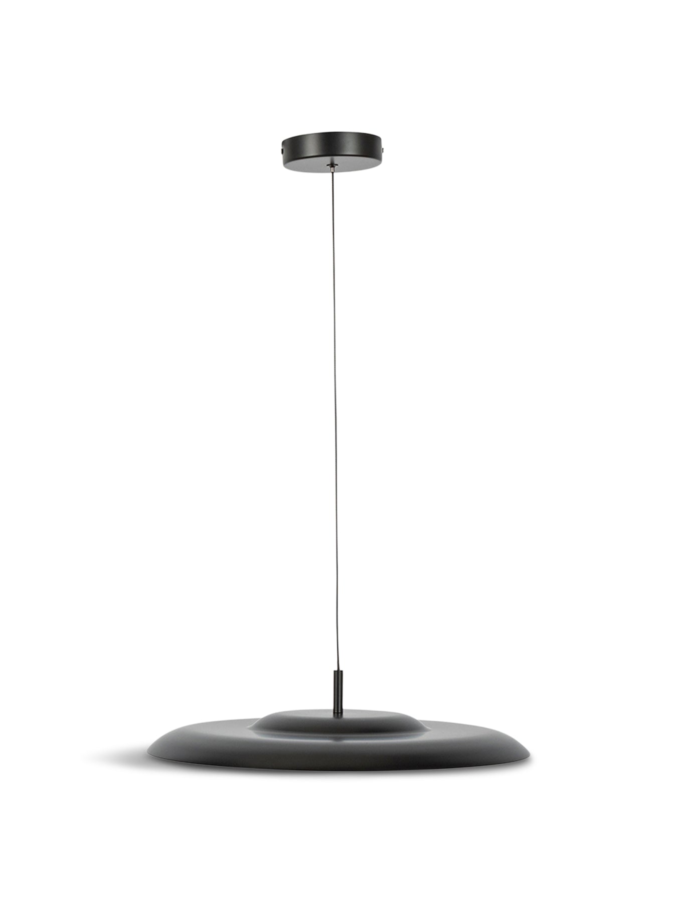 Diner LED Metal Pendant Large Black