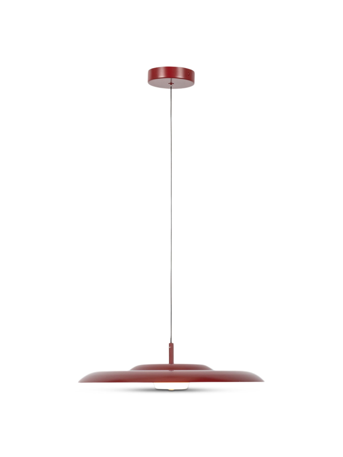 Diner LED Metal Pendant Large Ruby