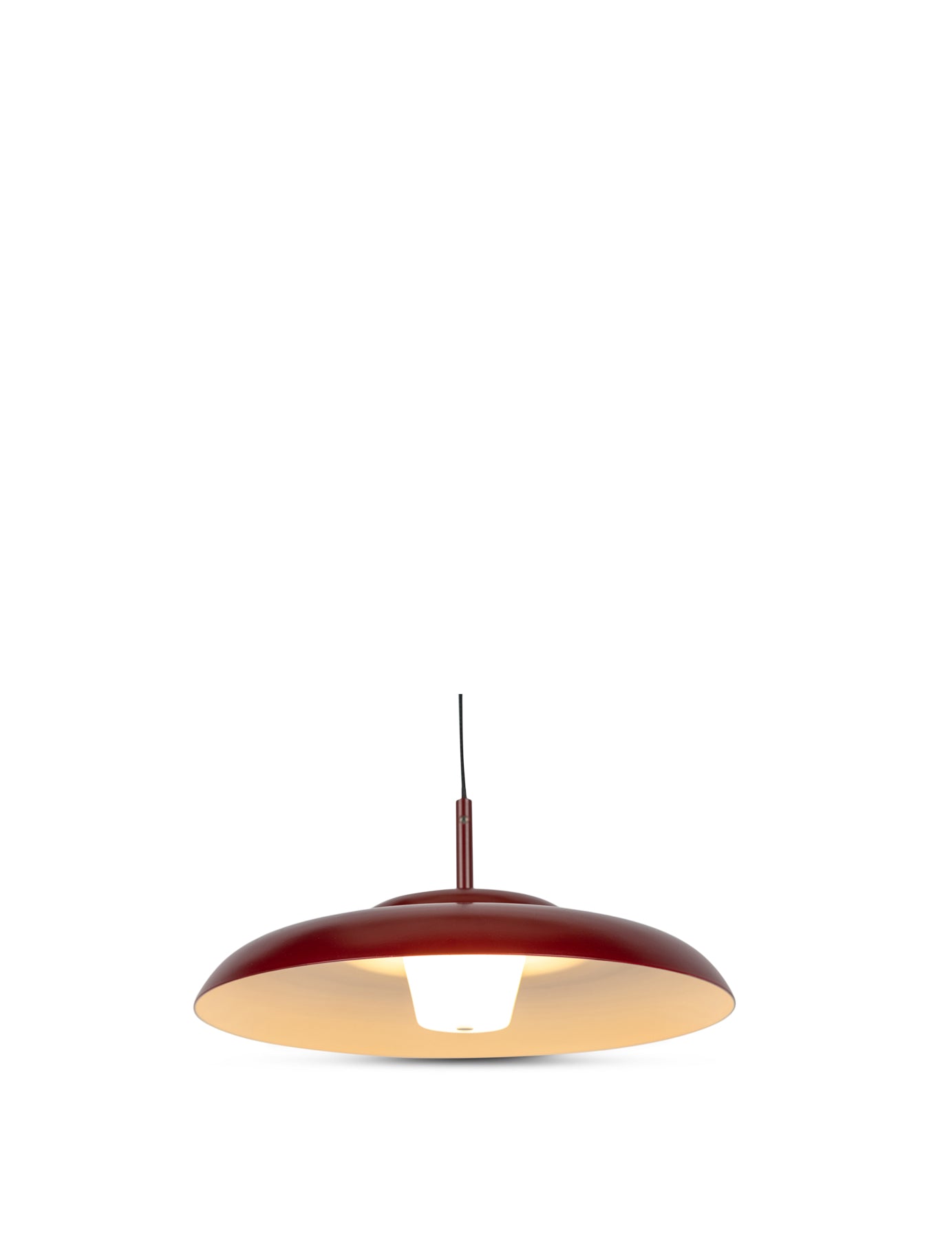 Diner LED Metal Pendant Large Ruby