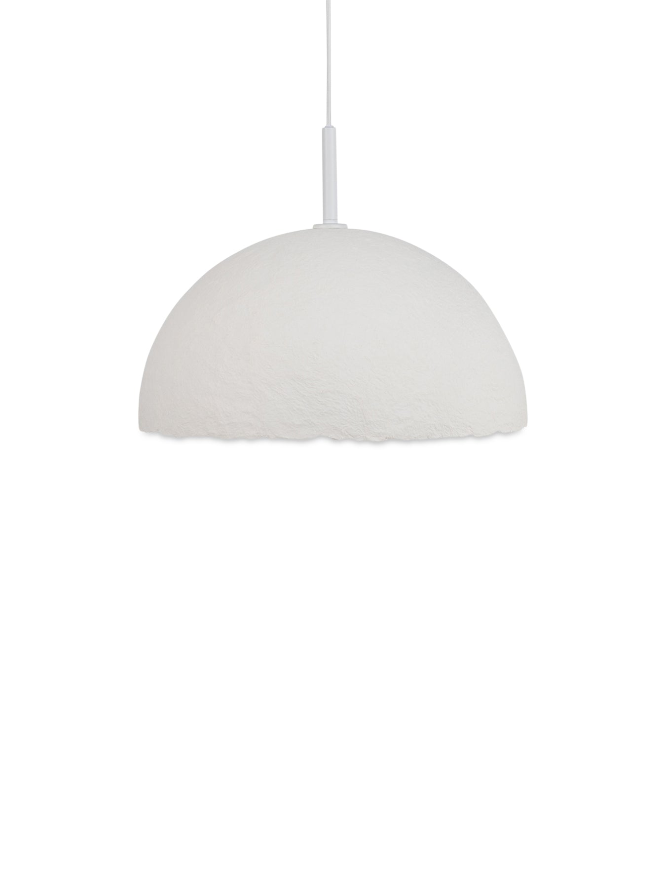 Pietra Papier Mache Pendant White 50cm