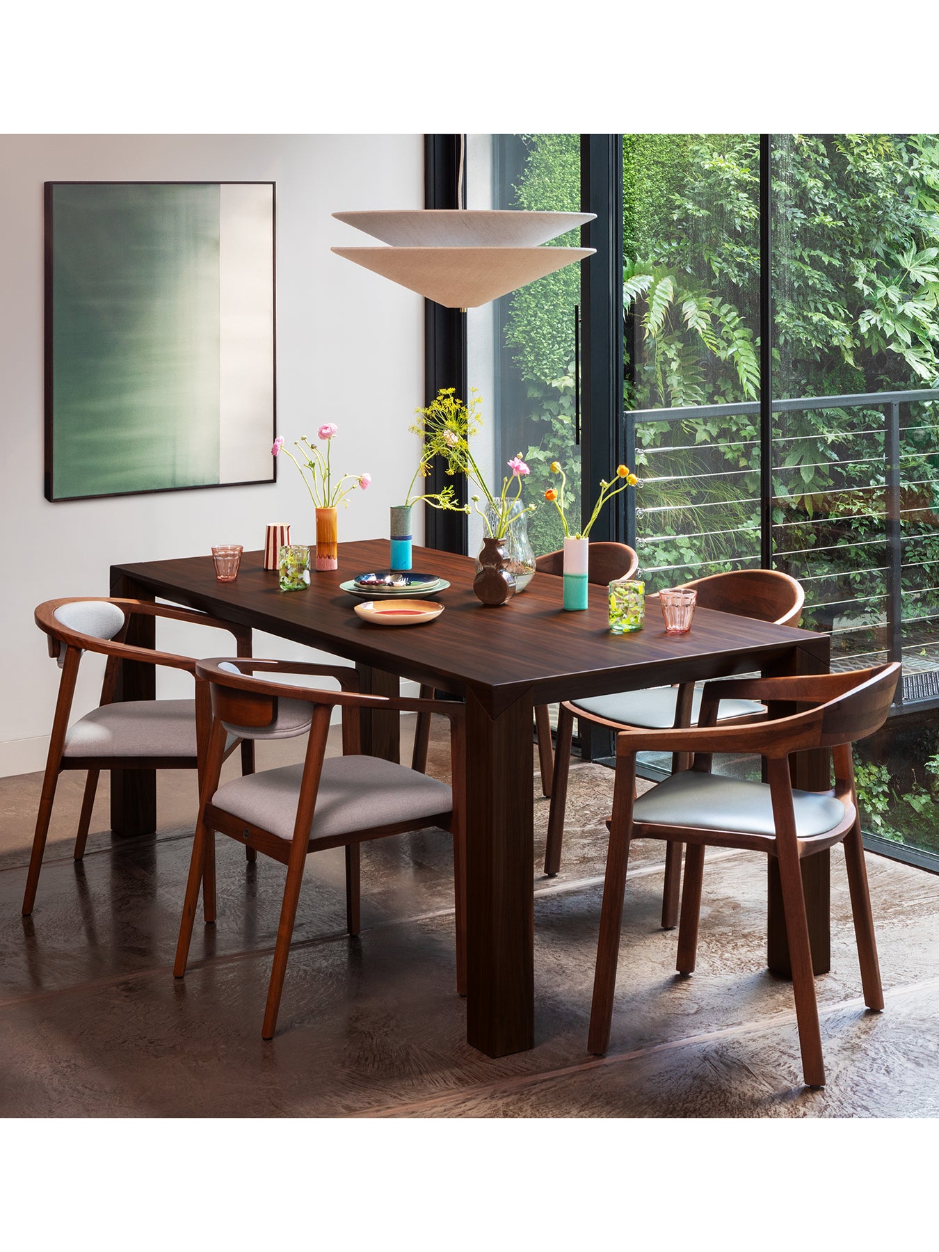 Angolo Dining Table Walnut