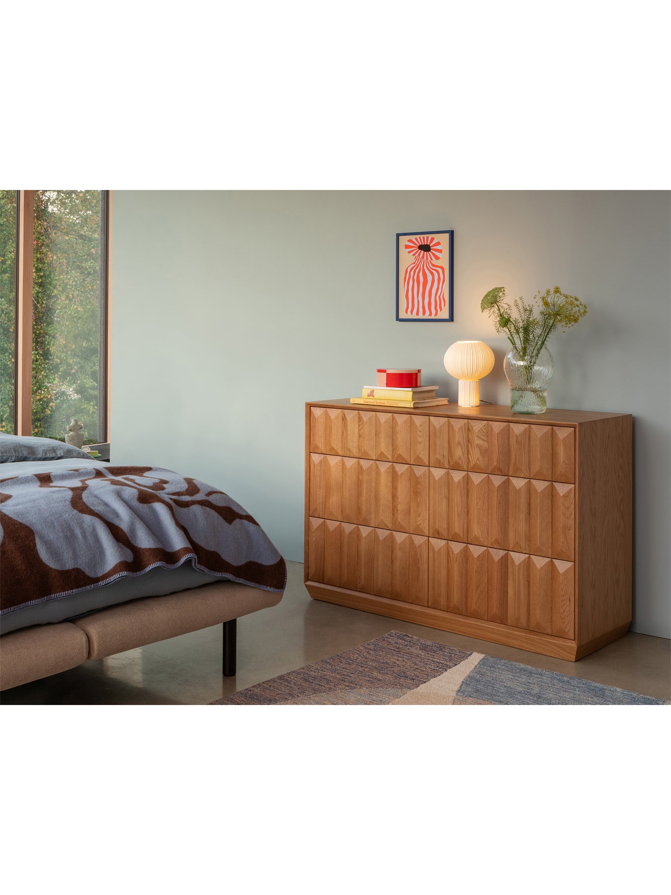 Wilton 6 Drawer Chest Oak