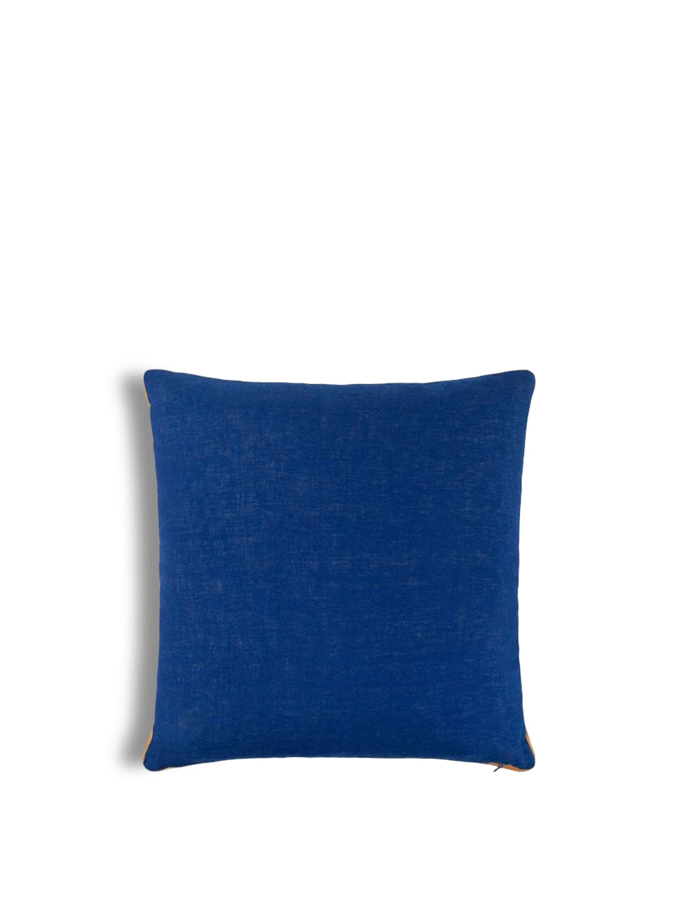 Limited Edition Linen Cushion Rose Pink & Royal Blue 45 x 45 cm