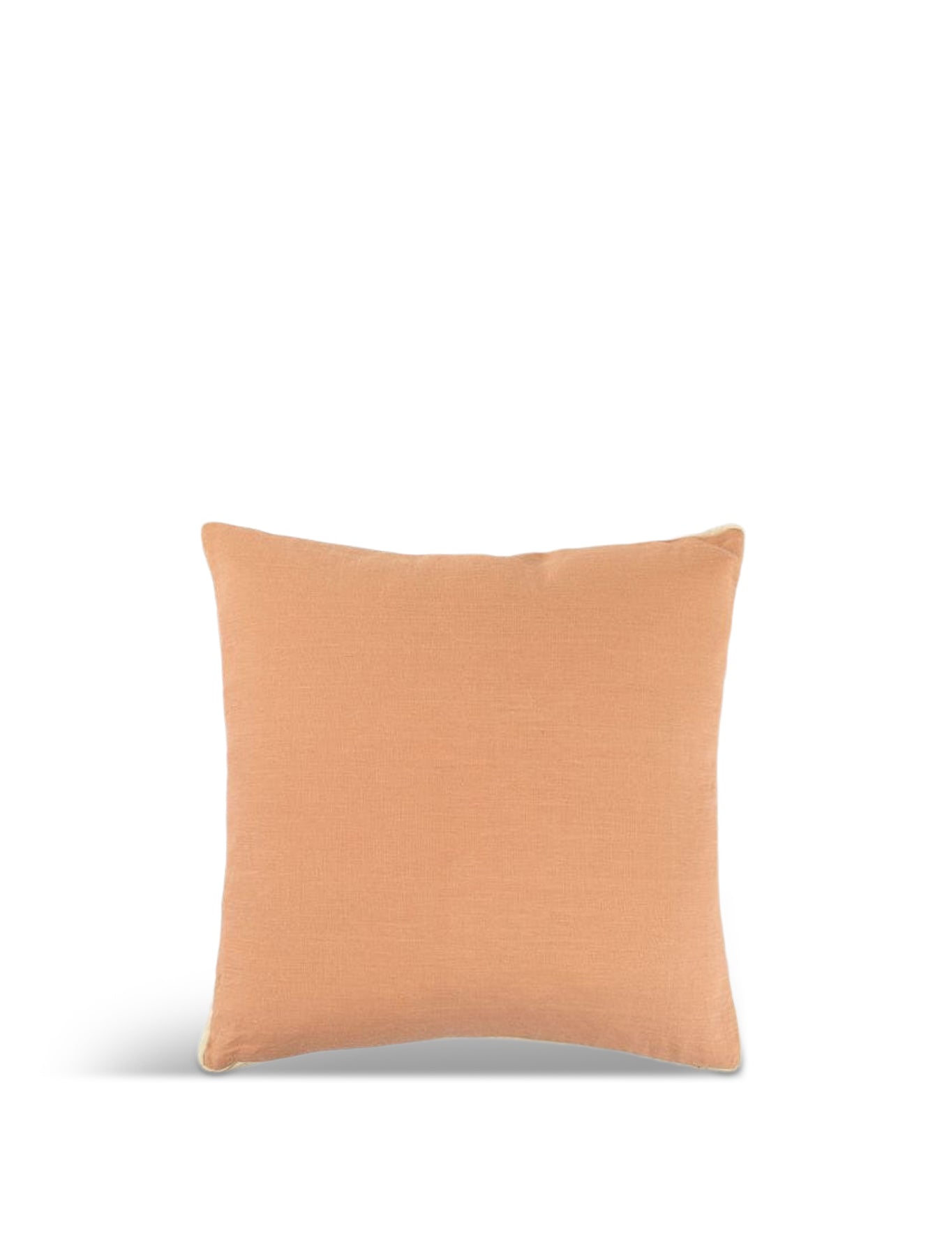 Limited Edition Linen Cushion Redwood & Pale Blush 45 x 45 cm