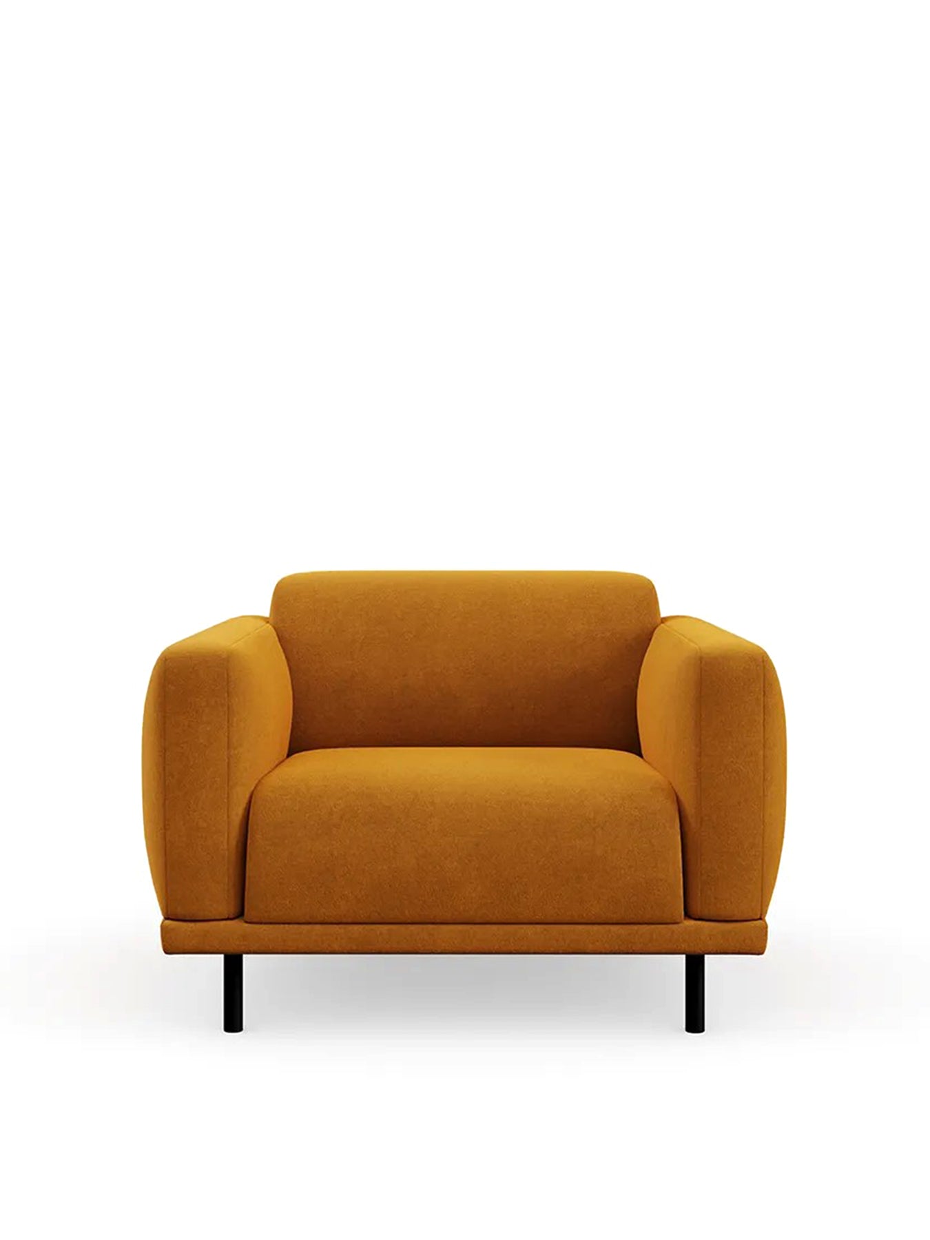 Harri Velvet Armchair Smart Luxe Cognac