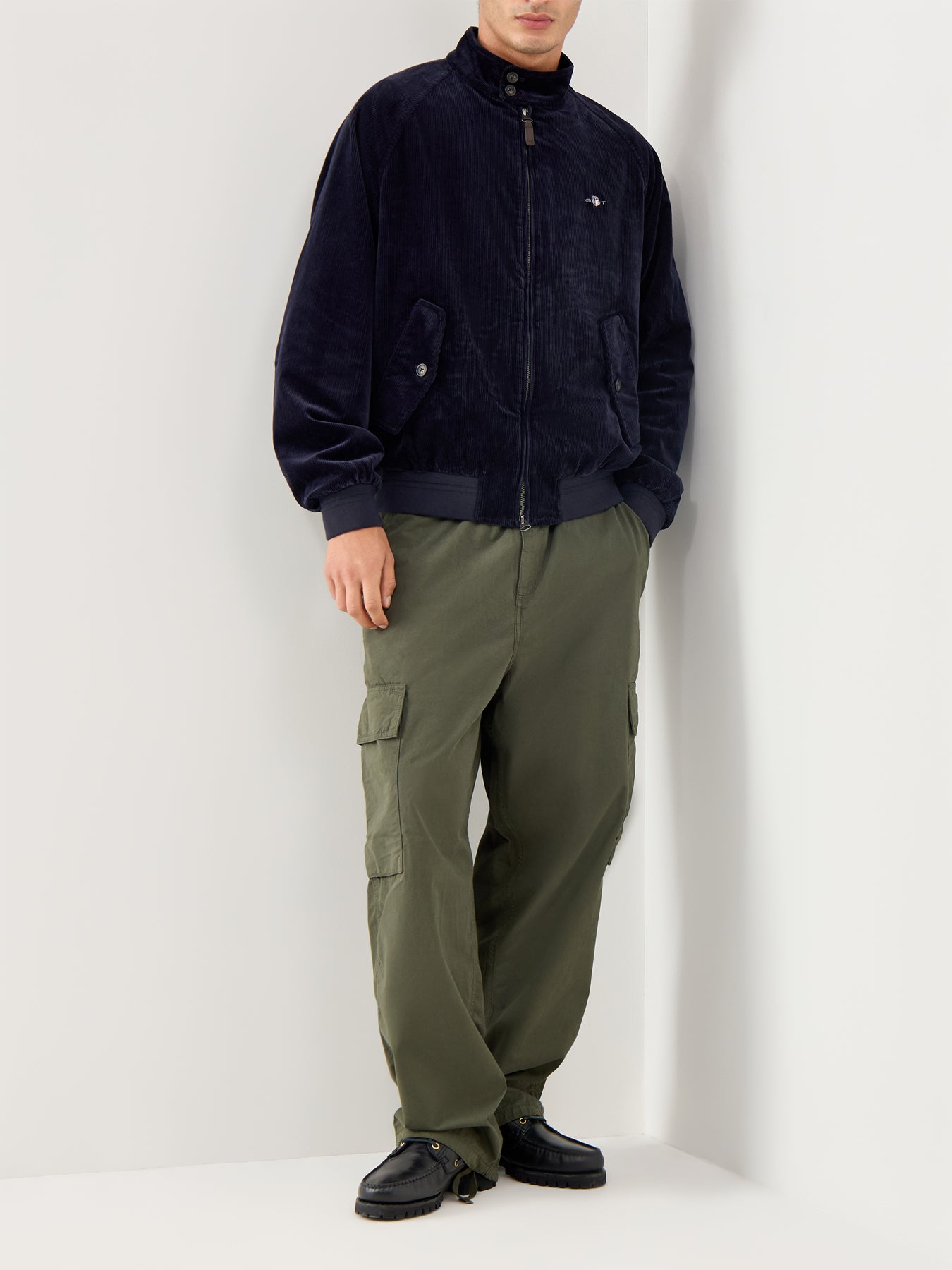 Cord Harrington Jacket Evening Blue