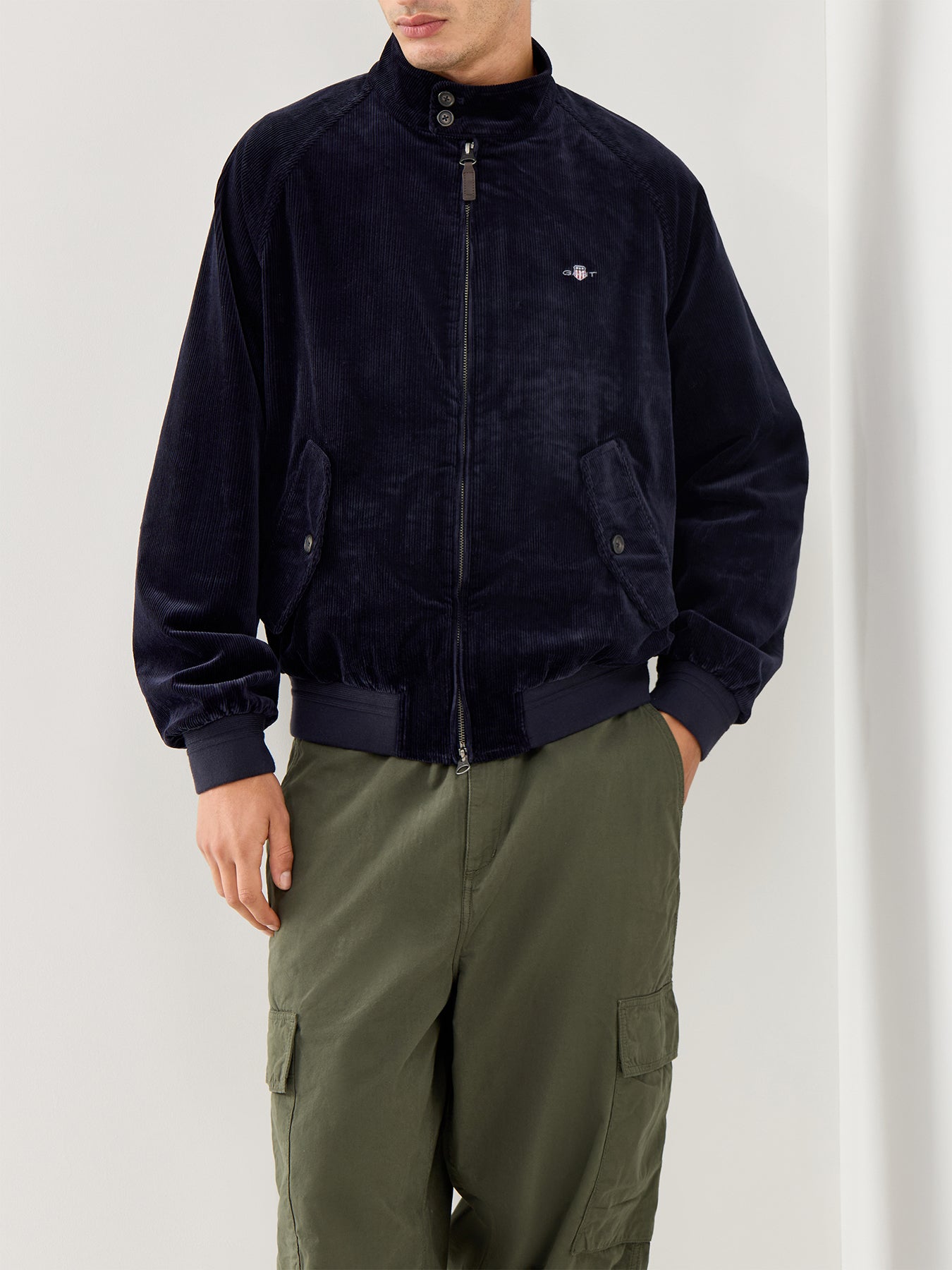 Cord Harrington Jacket Evening Blue