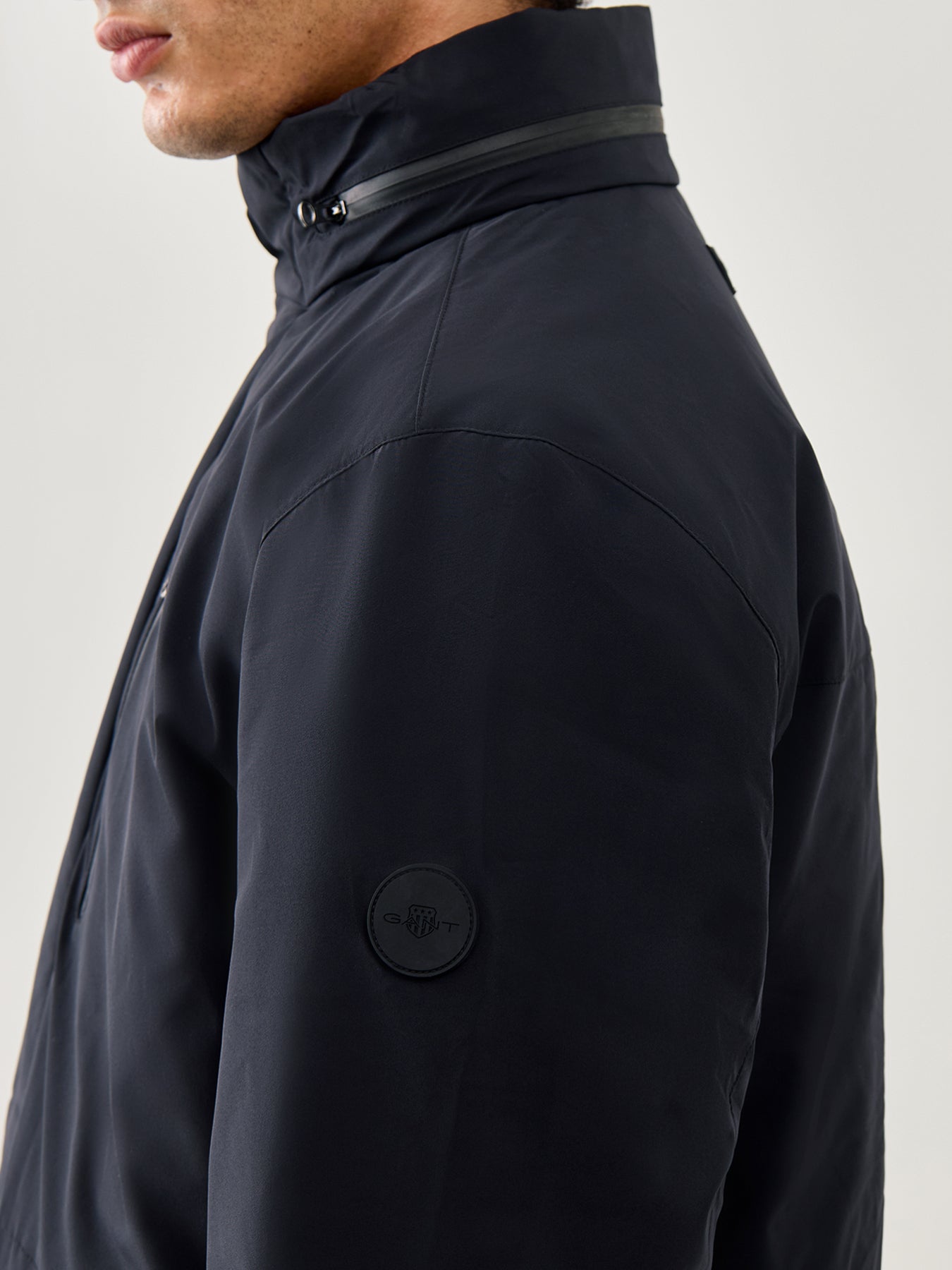 Double Mid Length Jacket Black