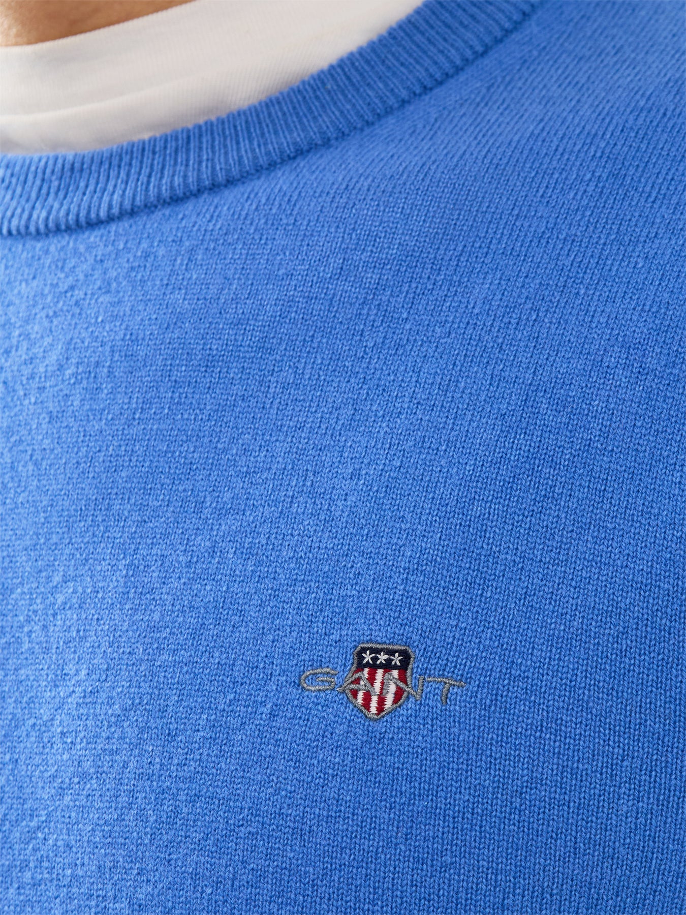 Superfine Lambswool C-Neck Blue