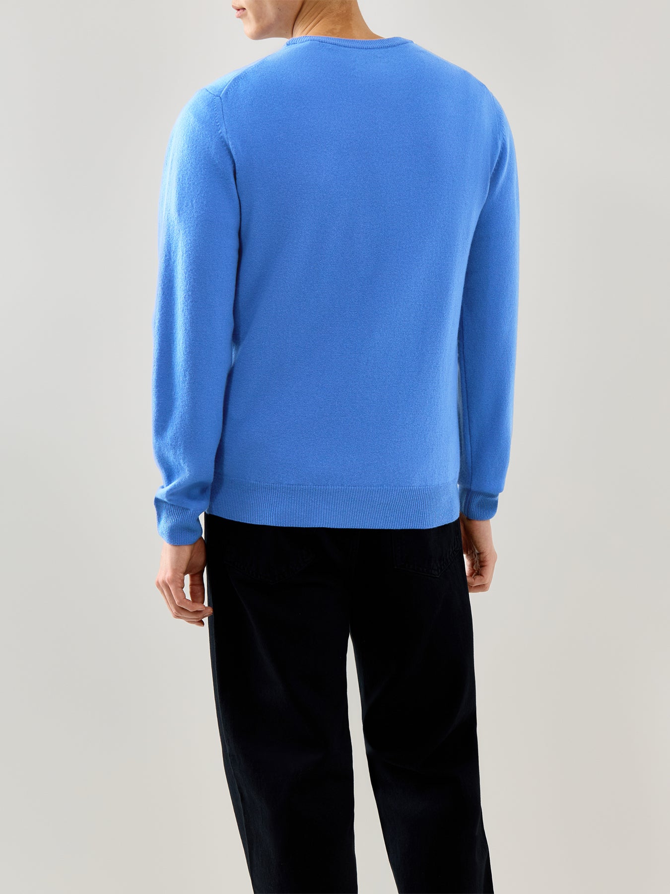 Superfine Lambswool C-Neck Blue