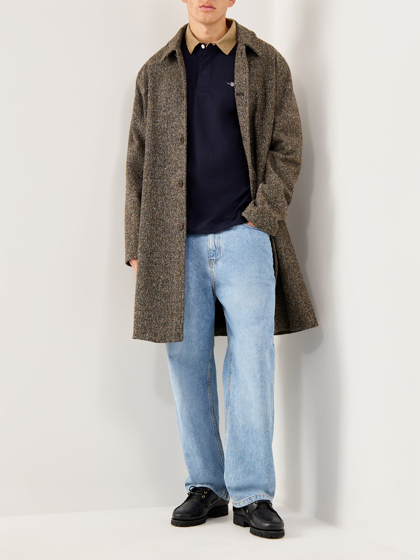 Cord Collar Heavy Rugger Evening Blue