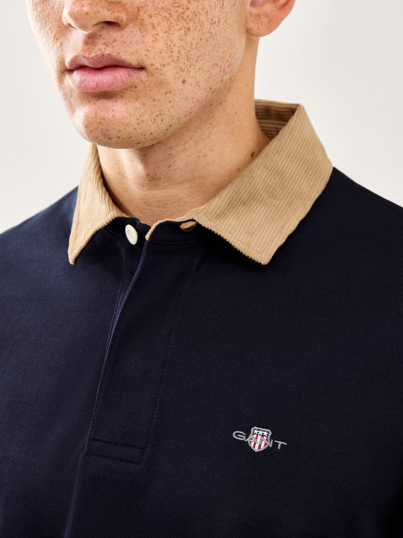 Cord Collar Heavy Rugger Evening Blue