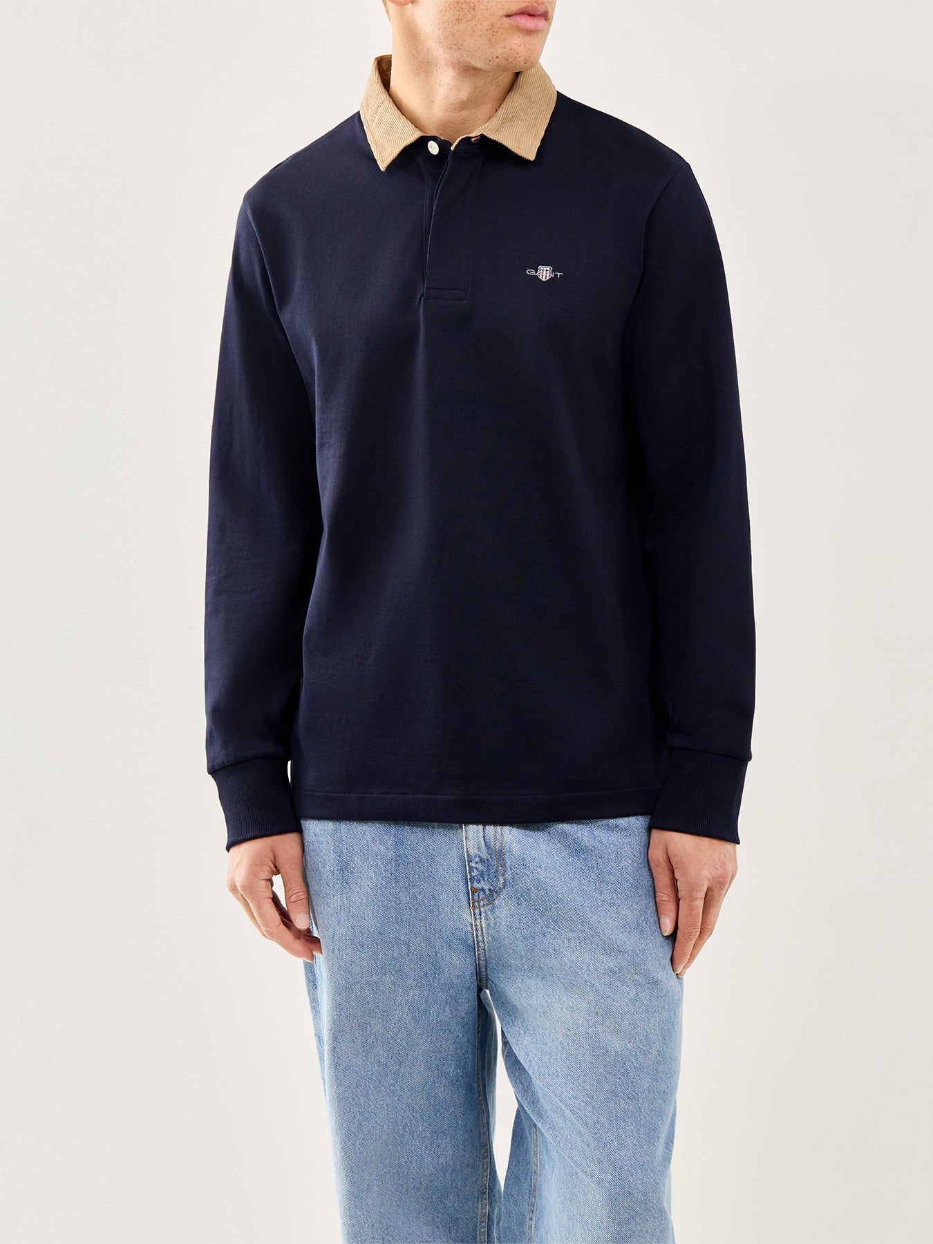 Cord Collar Heavy Rugger Evening Blue