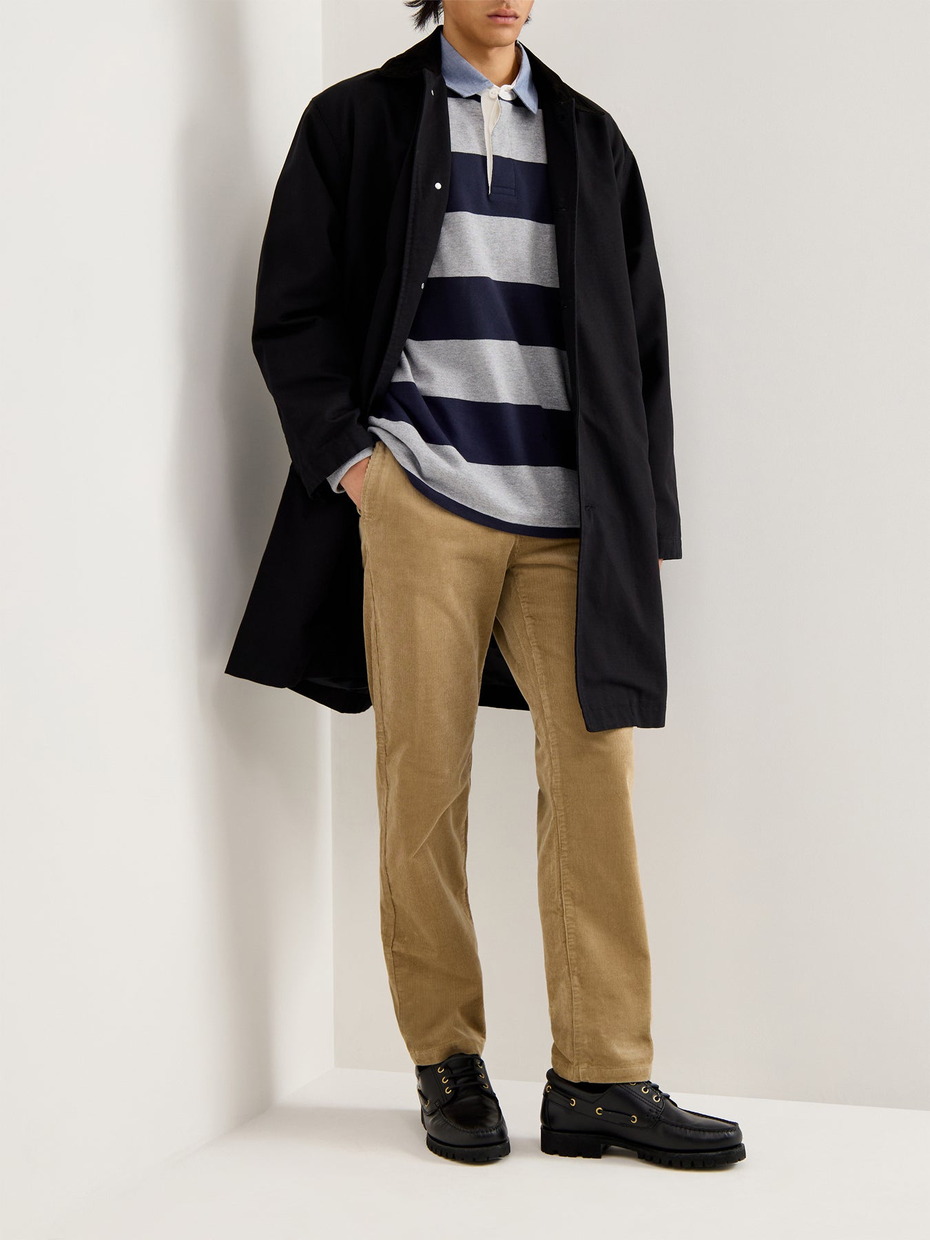 Regular Cord Cotton Chinos Brown