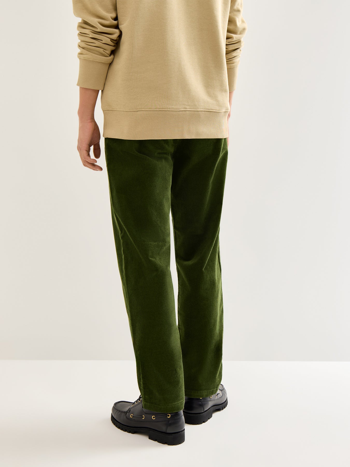 Regular Cord Cotton Chinos Green