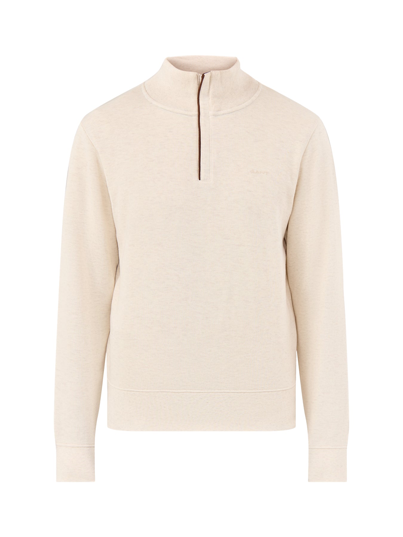 Sacker Rib Half-Zip Jumper Cream