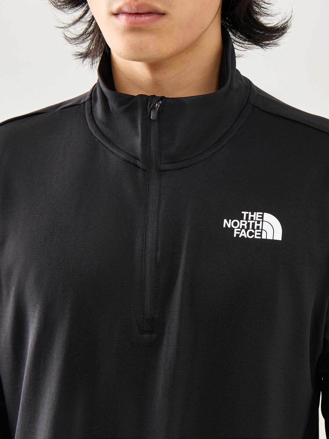 24/7 Quarter Zip Tee Black