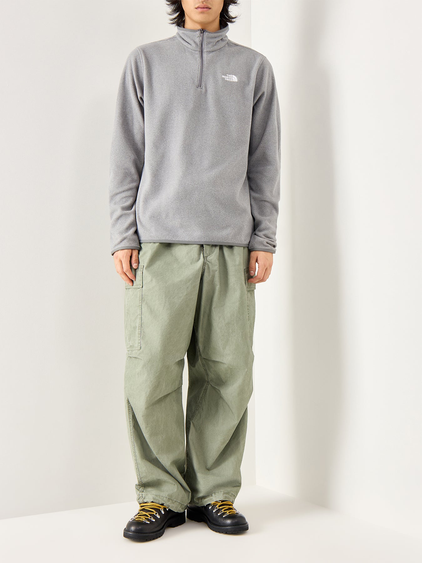 Glacier Quarter Zip Fleece Grey