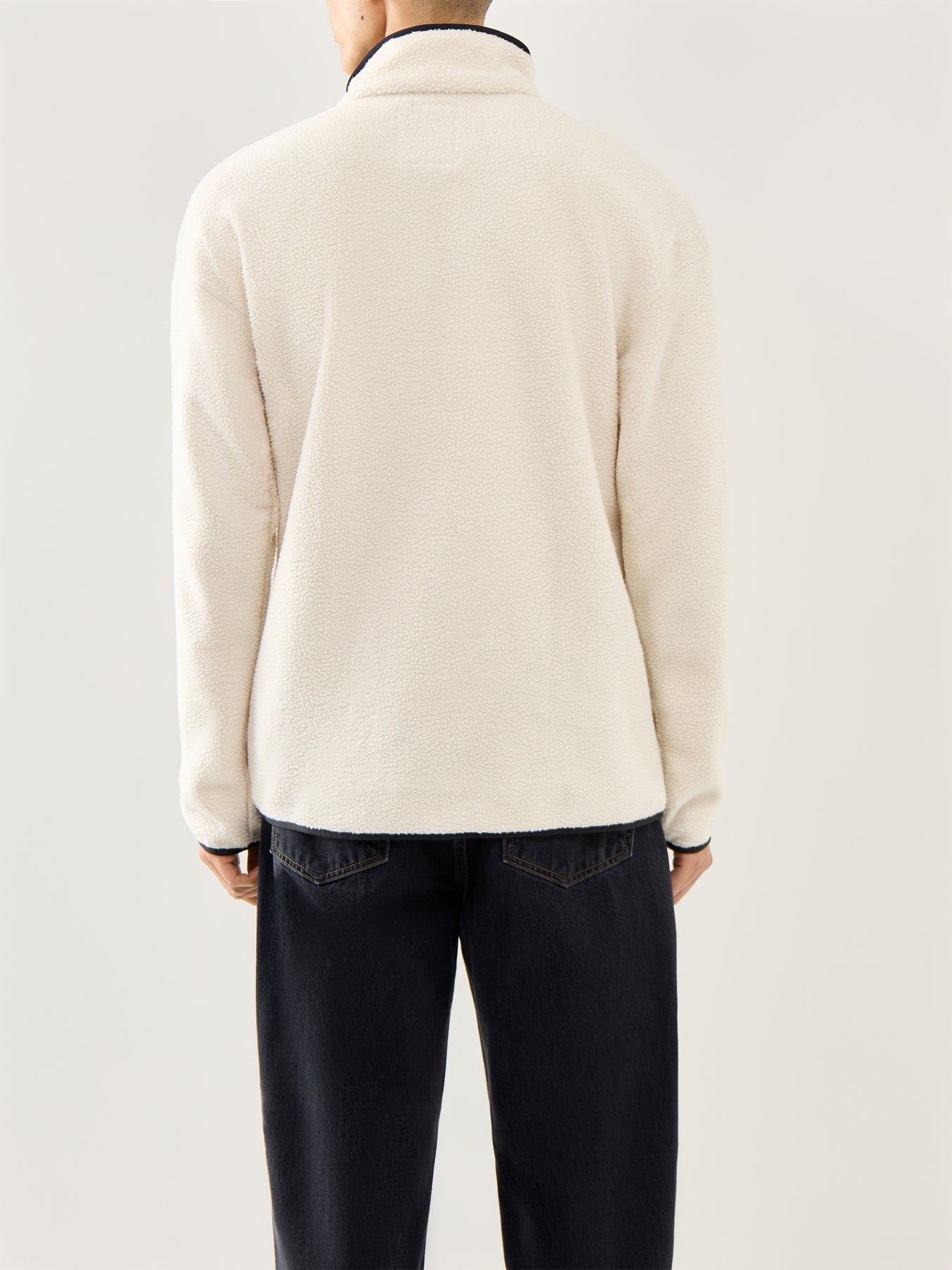 Helvetia Half Snap Sweatshirt Chalk