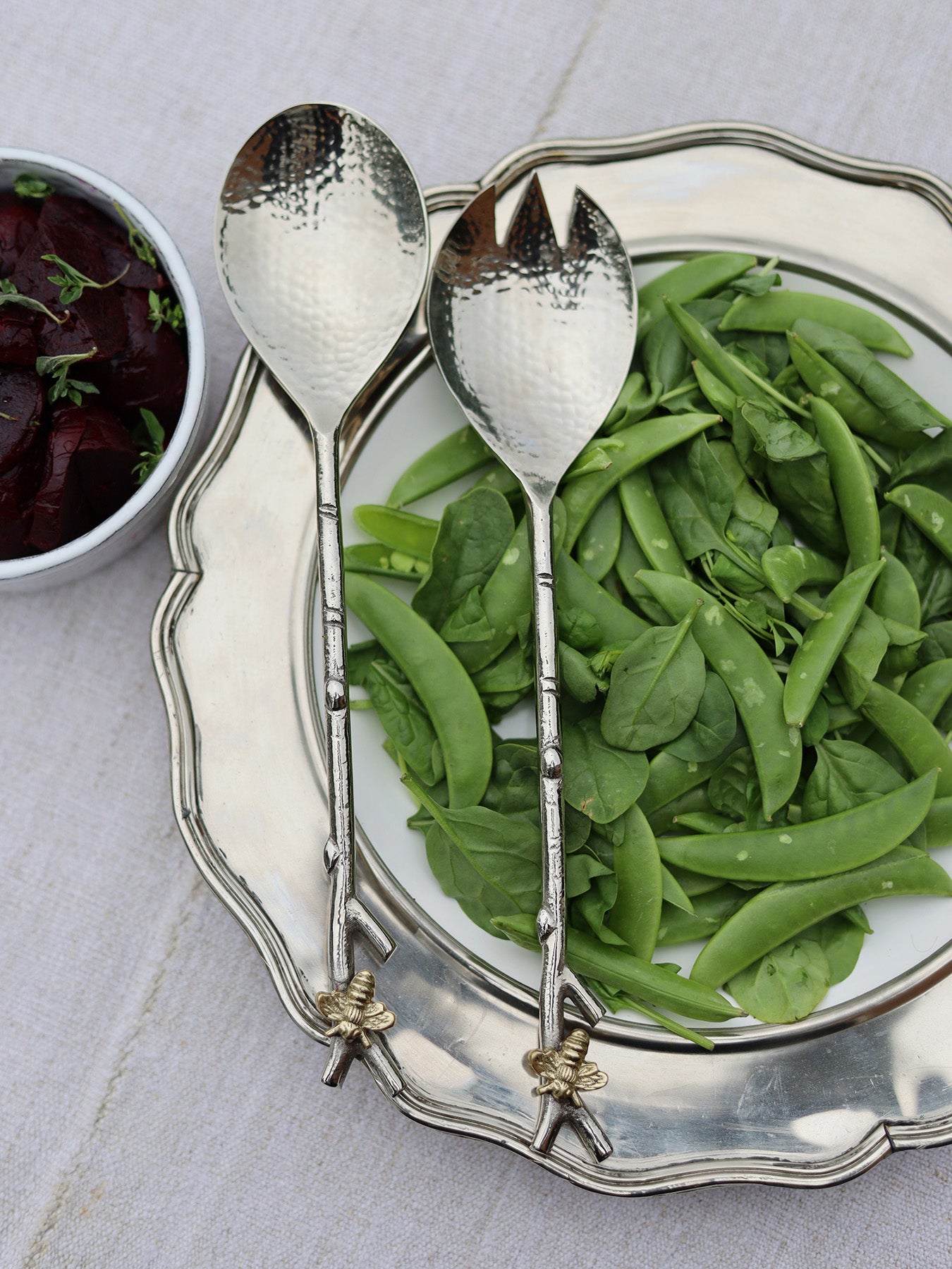 Woodland Bee Salad Servers