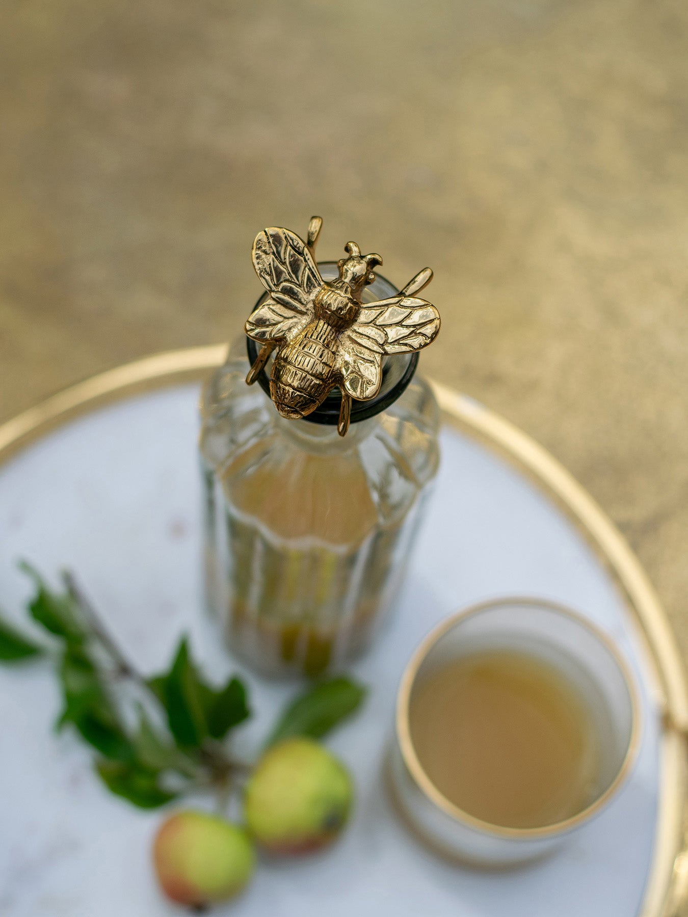 Brass Bee Bottle Stopper
