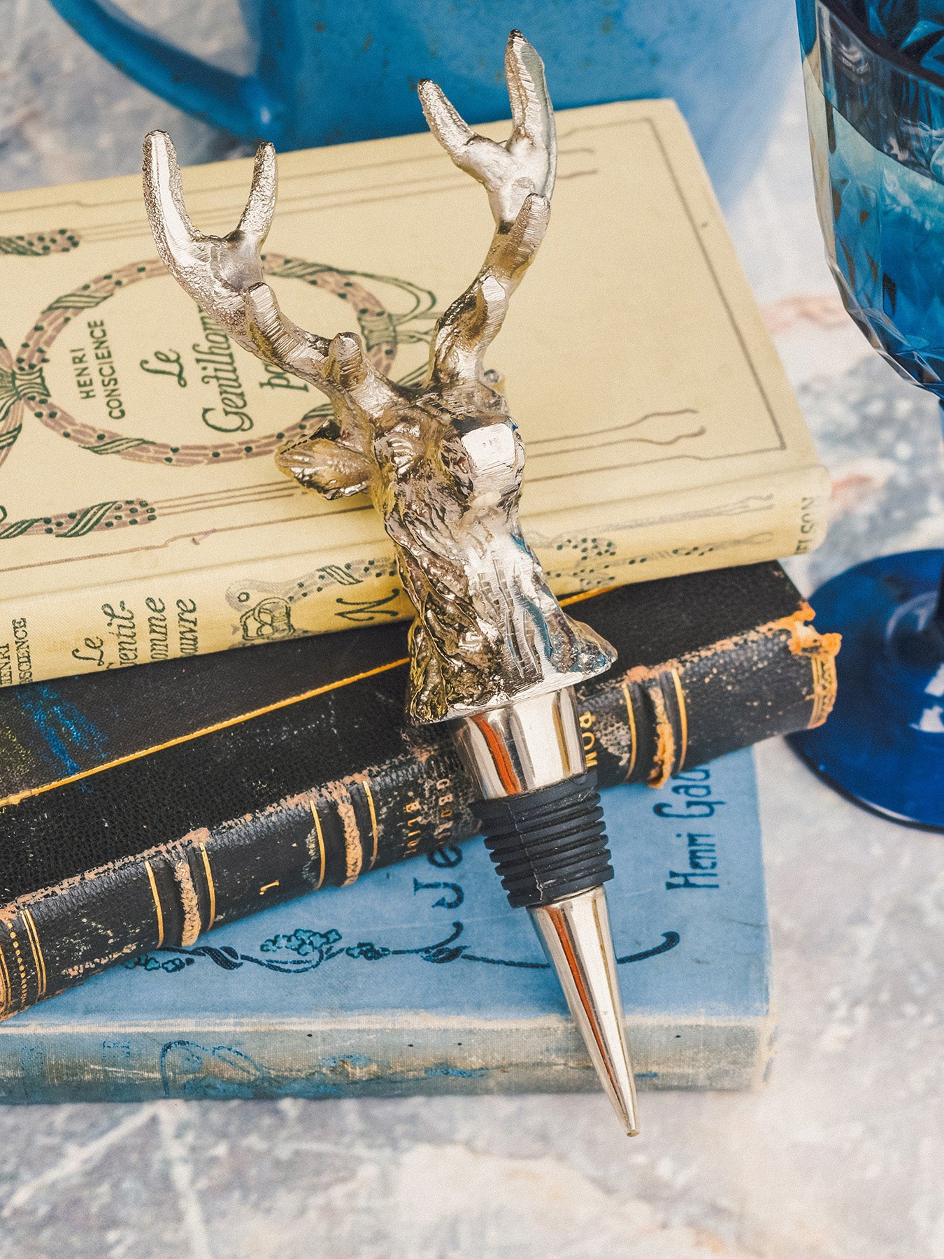 Stag Head Wine Bottle Stopper