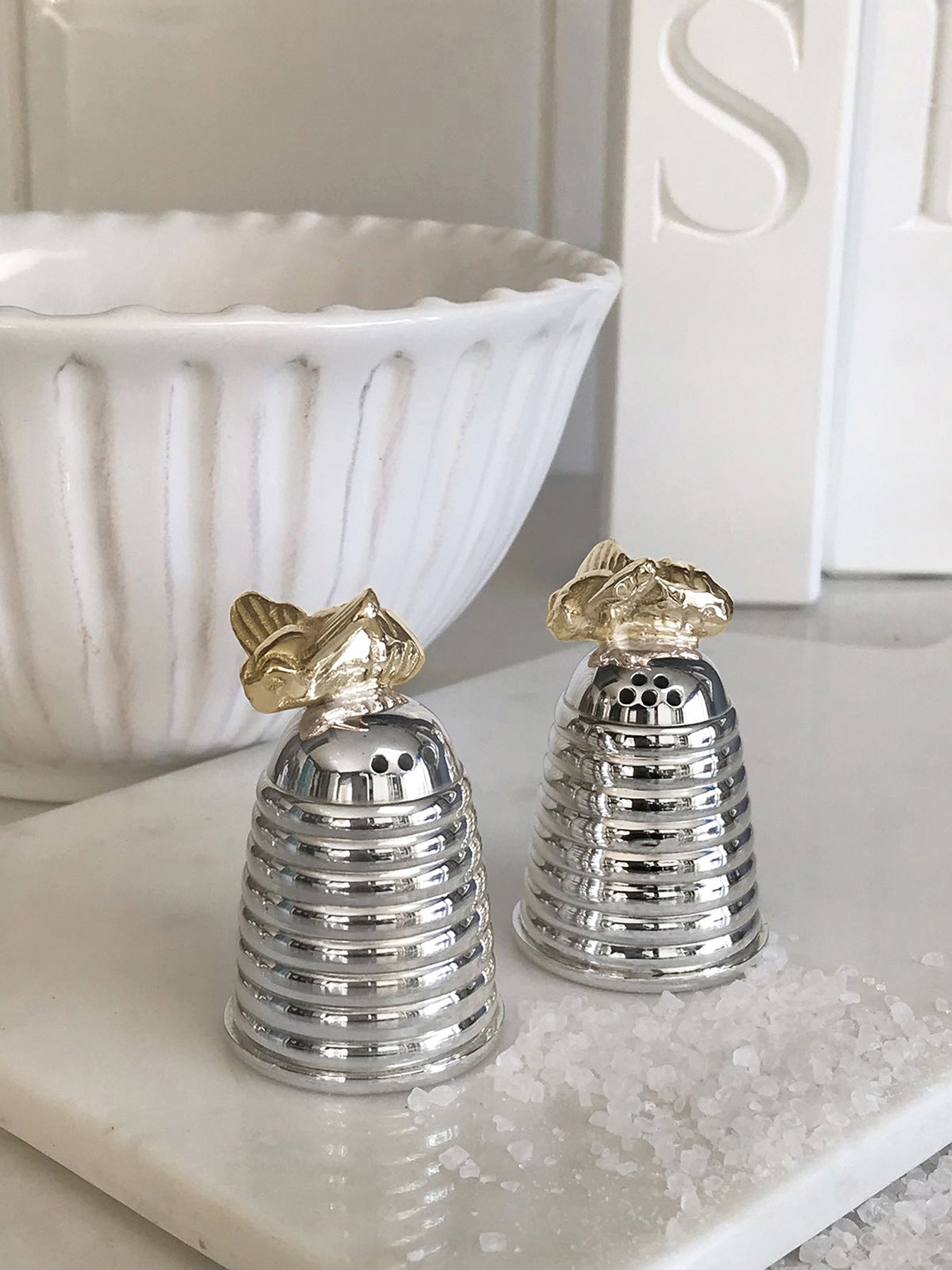 Queen Bee and Hive Cruet Set