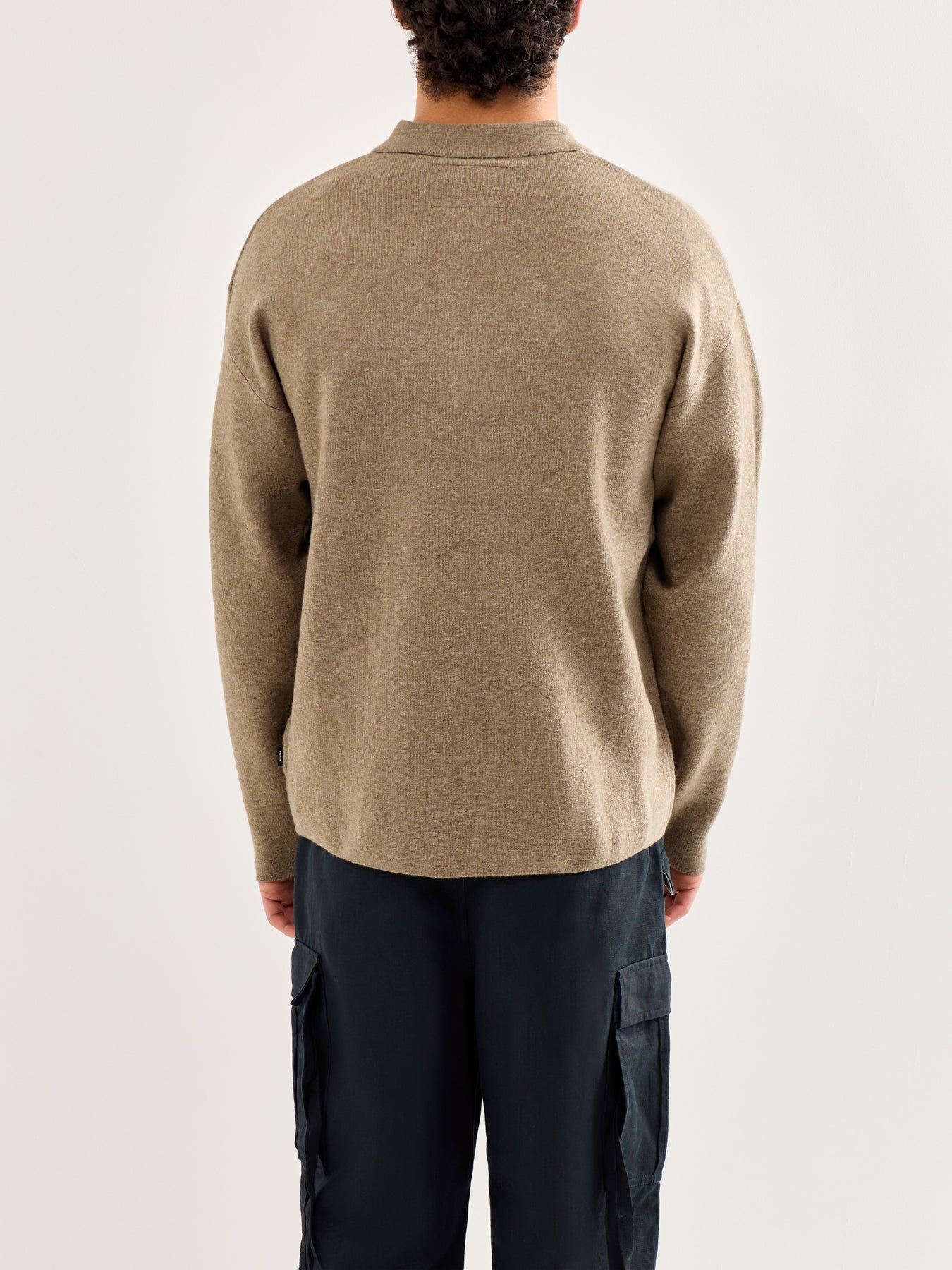 Bradfort Knit Polo Shirt Brown