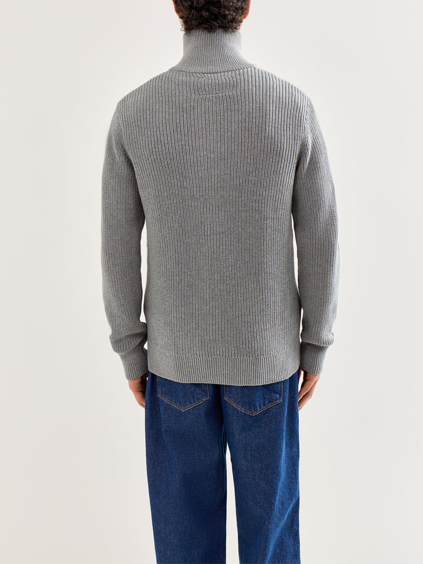 Standfort Knit Button Cardigan Grey