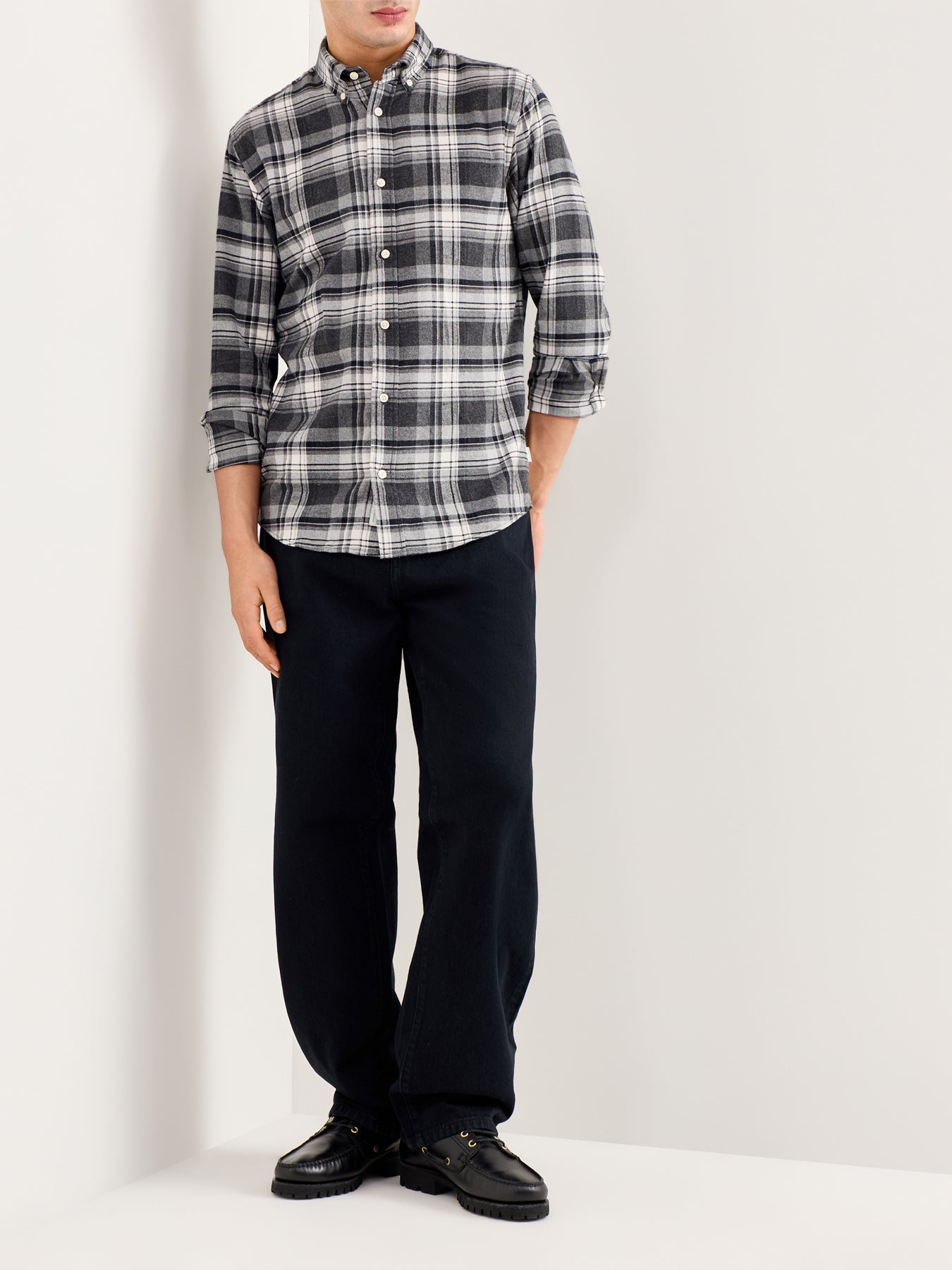 Flannel Long-Sleeve Shirt Check