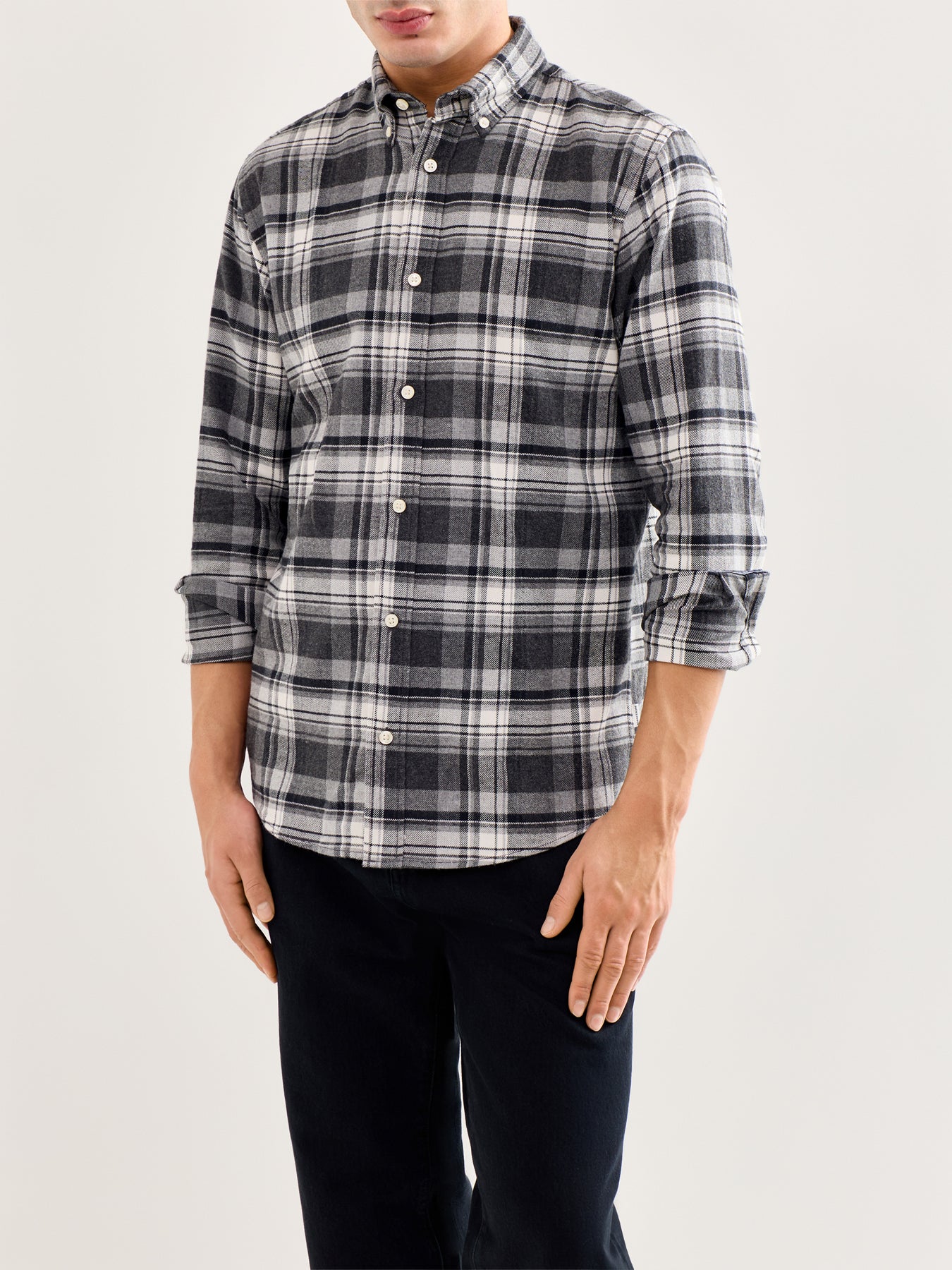 Flannel Long-Sleeve Shirt Check