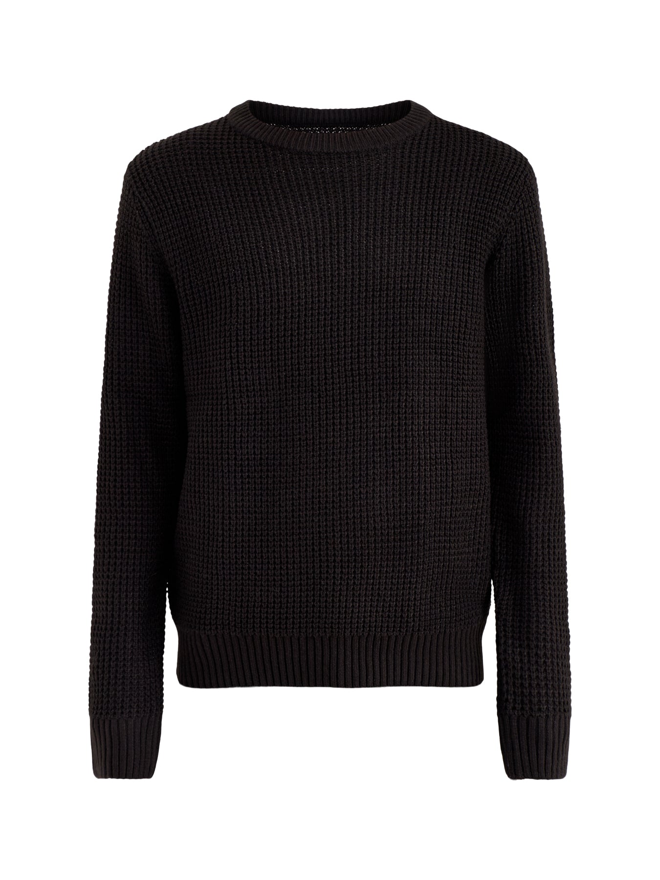 Knit Crew Neck Jumper Black