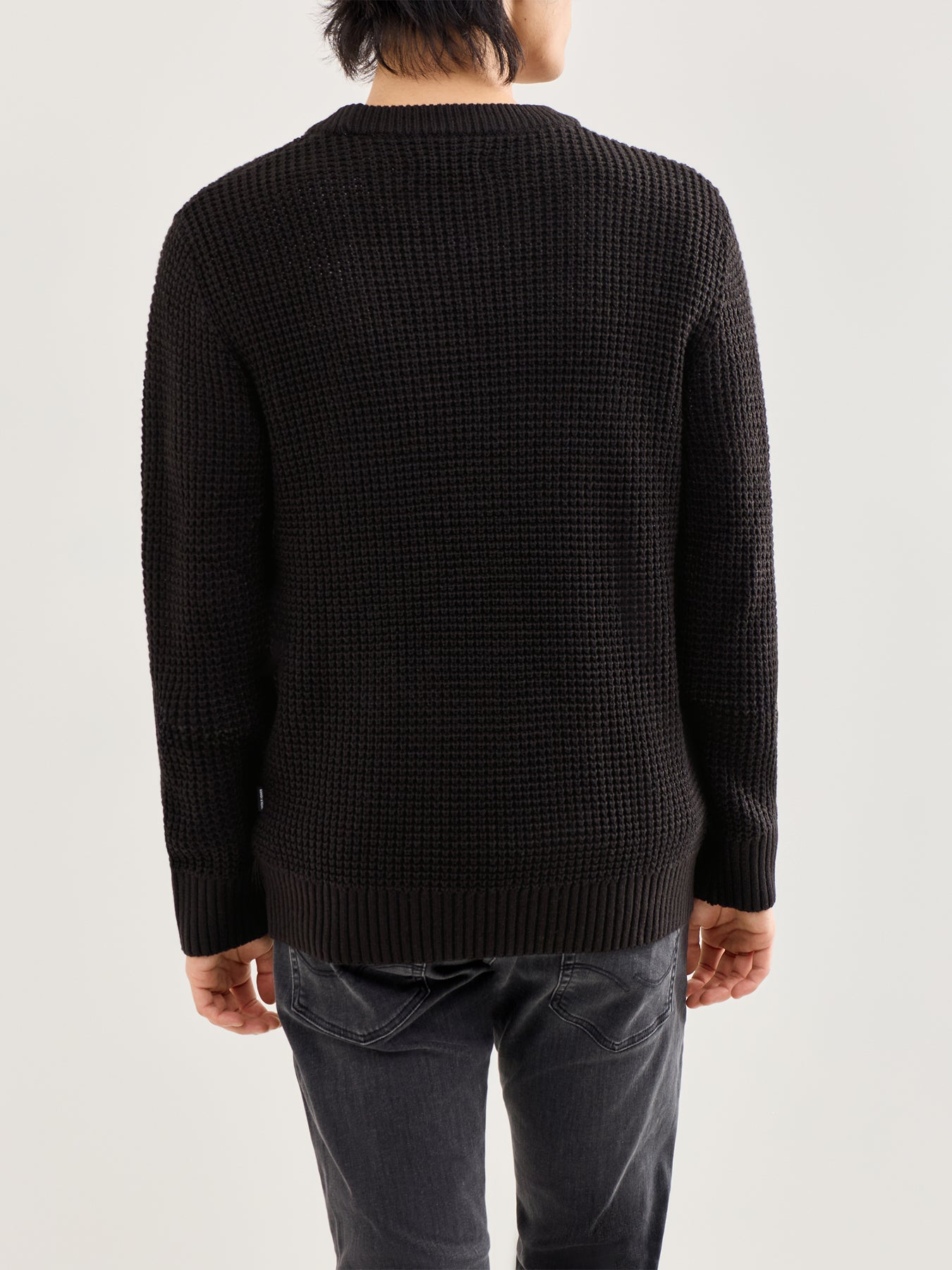 Knit Crew Neck Jumper Black