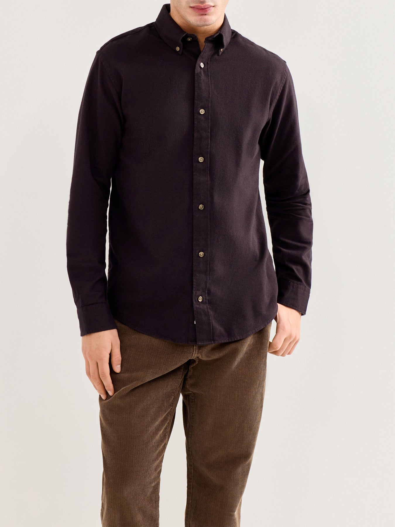 Flannel Christmas Shirt Burgundy