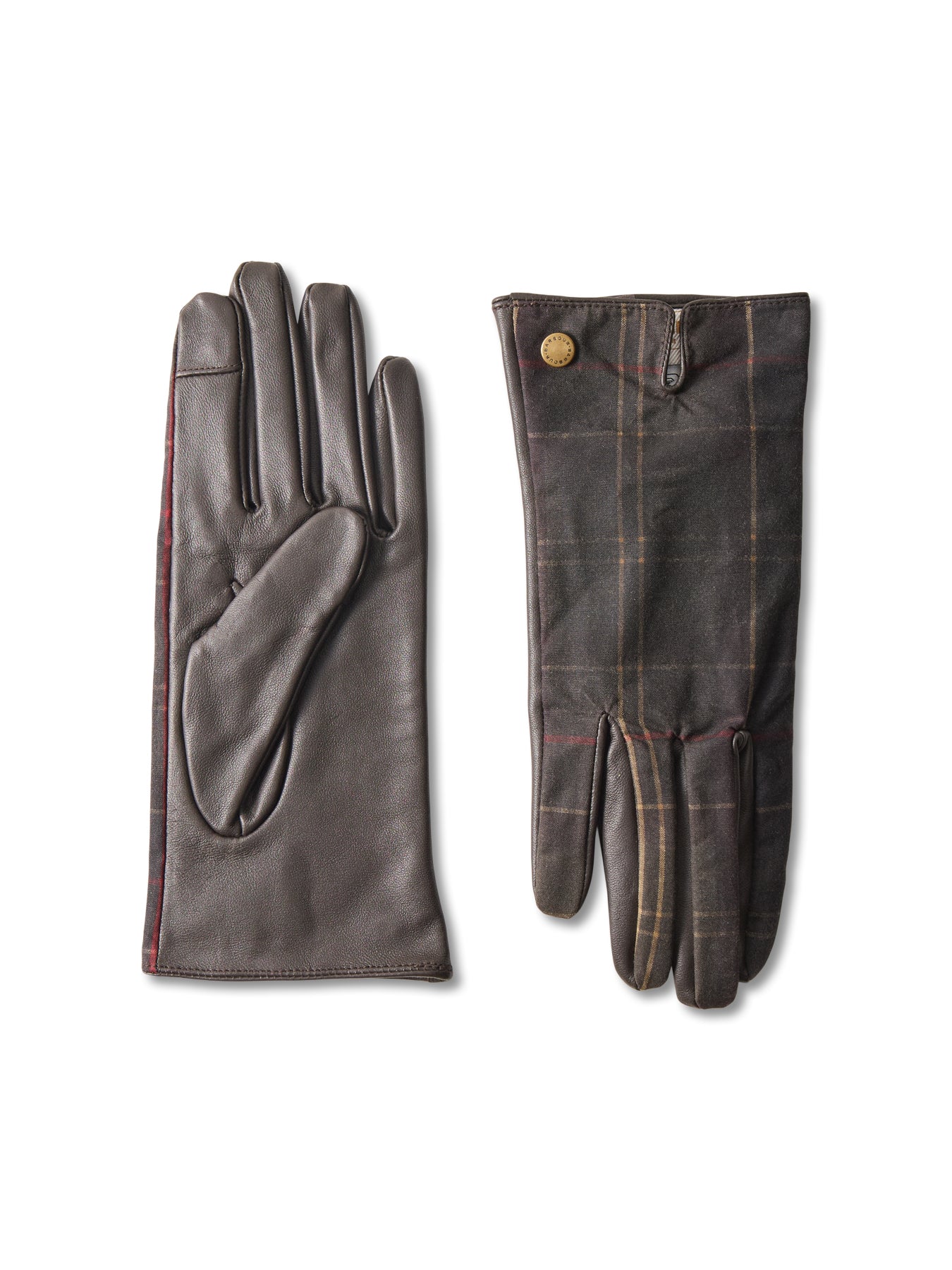 Scarlet Tartan Gloves Brown